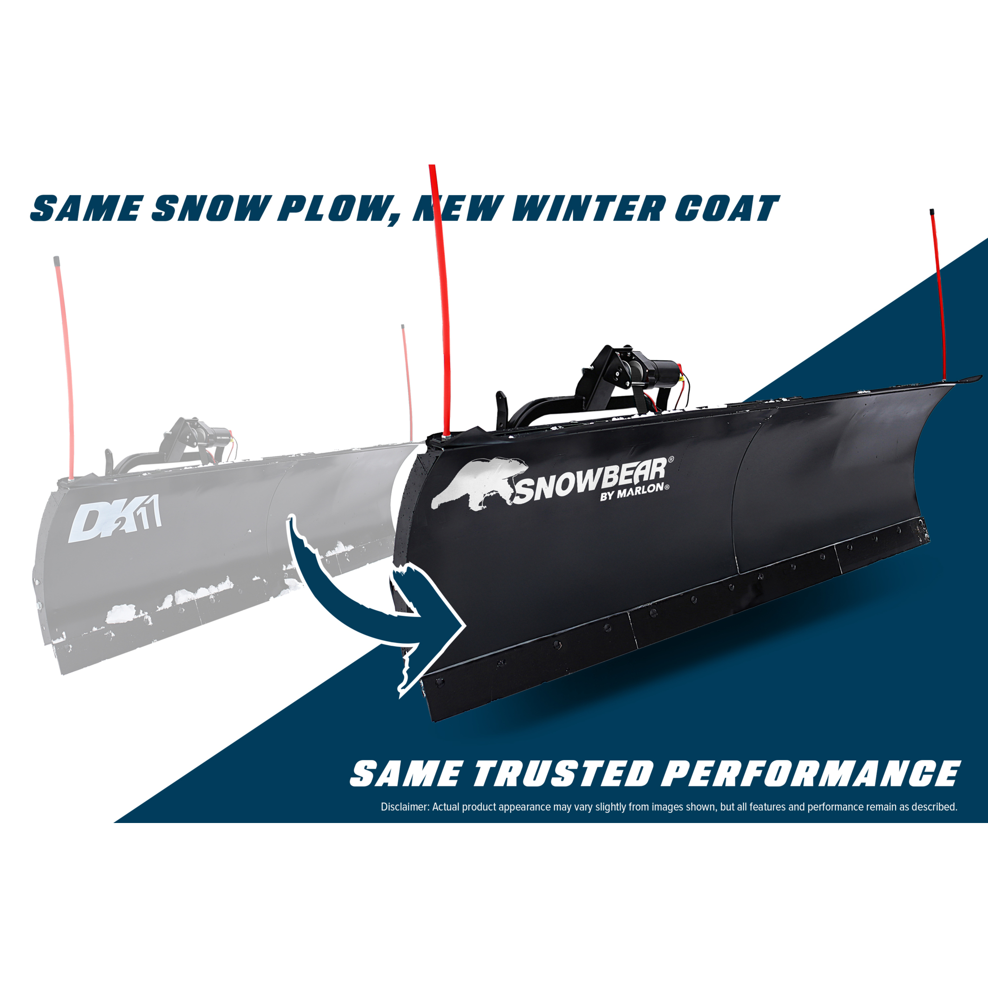 DK2 Universal Snow Plow Kit, 84in. x 22in., 2in. Receiver Mount, Model