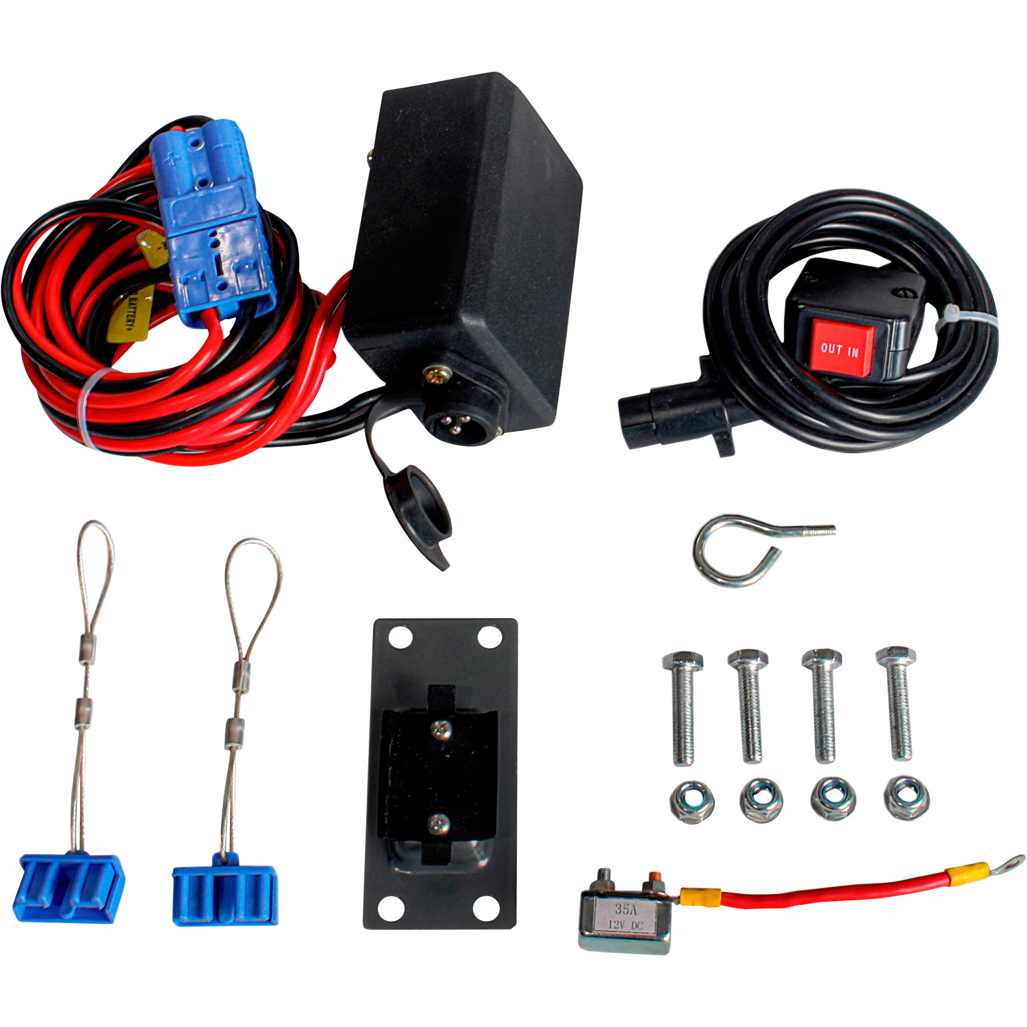 DK2 Warrior Electric Snow Plow Winch Kit, 3000Lb. Capacity, 12 Volt