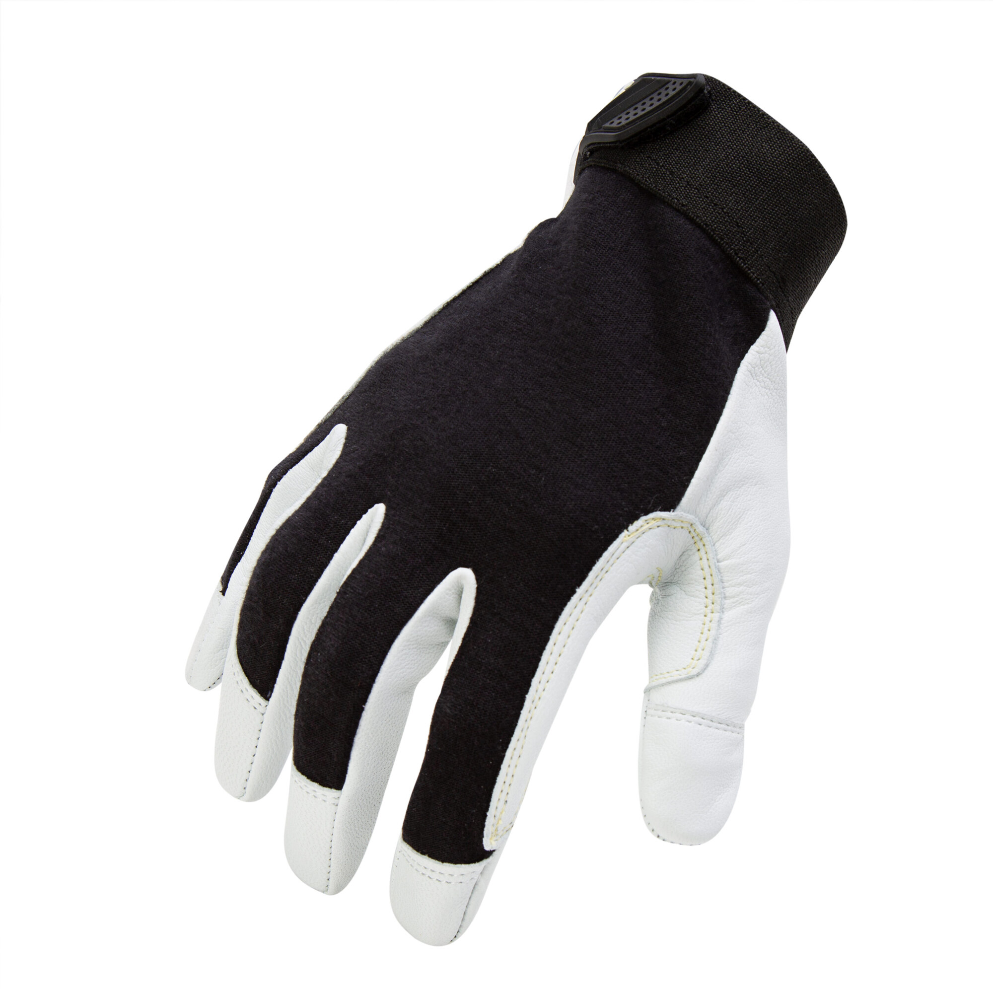 212 Performance Fire Resistant Leather Palm Cut 5 Welder and Fabricator Gloves in Black and White, Small FRLPC5-05-008
