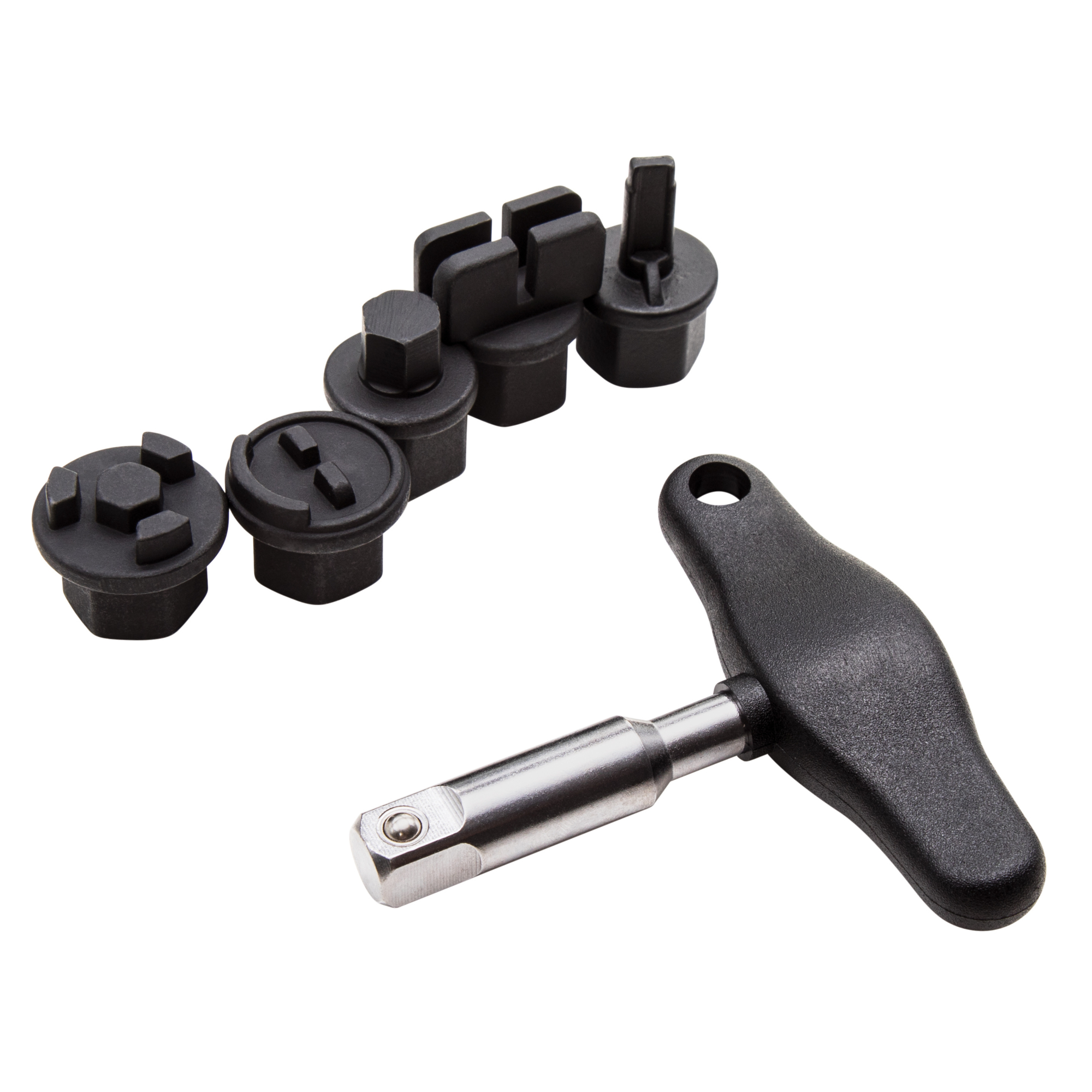 STEELMAN 6-Piece Oil Drain Plug Wrench Kit for Installing and Removing Plastic Oil Drain Plugs and Bolts 42439