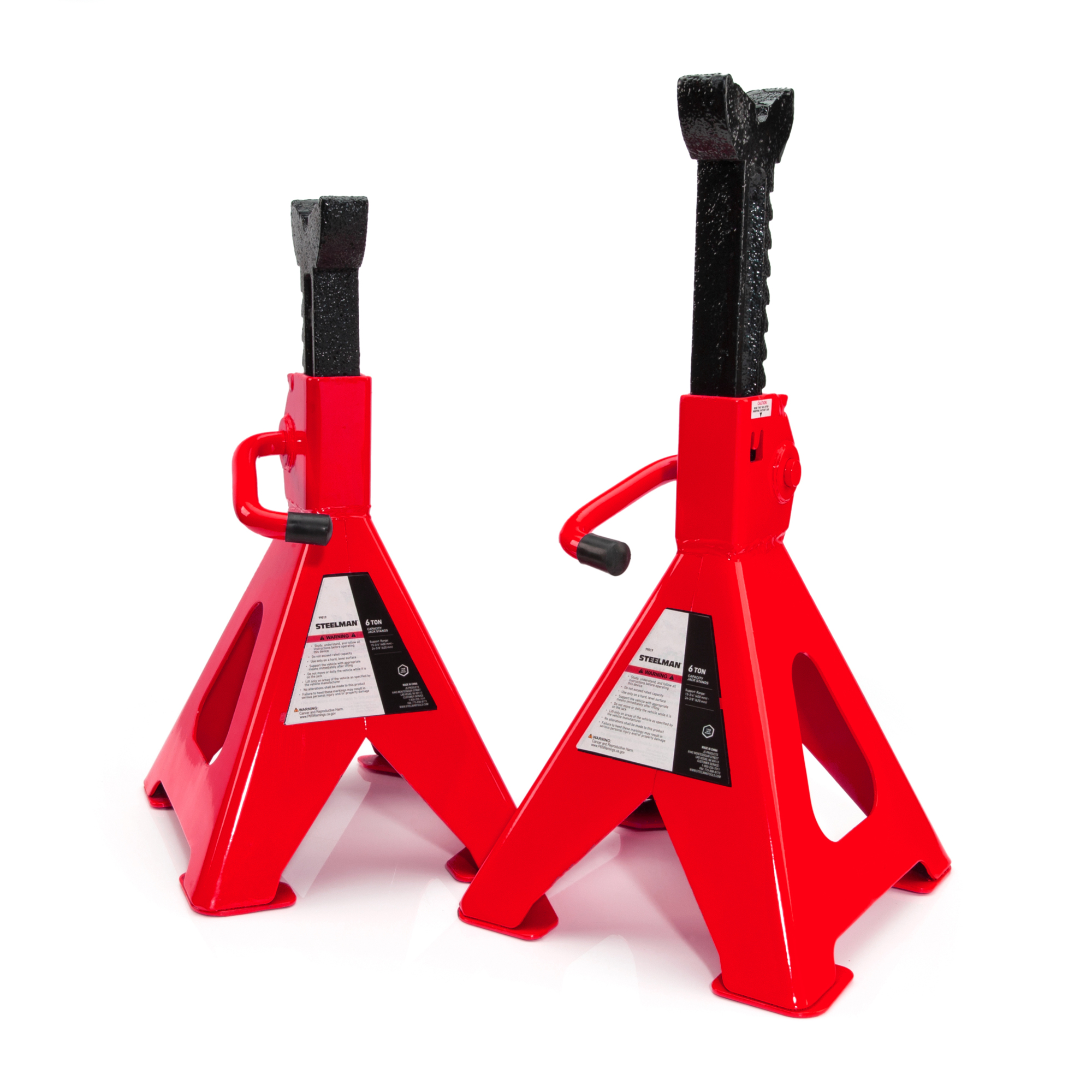 STEELMAN Heavy Duty 6-Ton Capacity Jack Stand (1 Pair), Model# 99019
