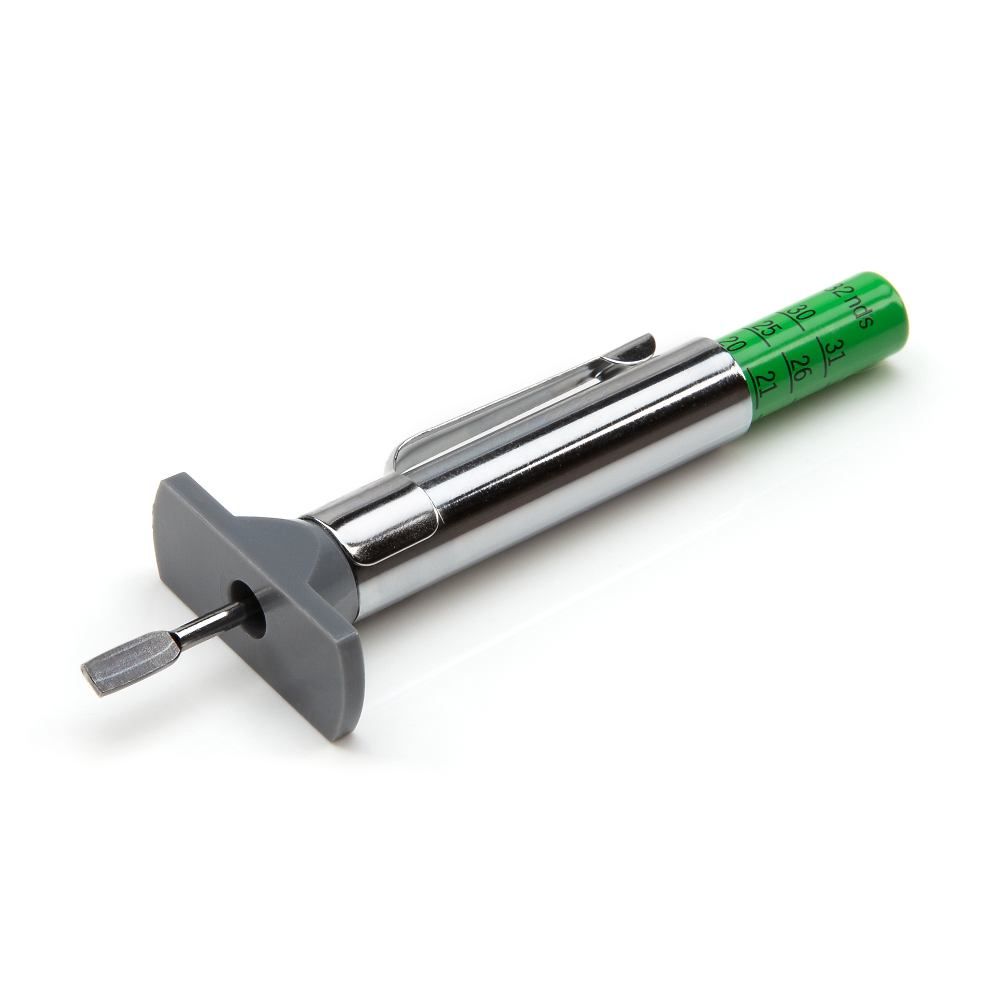 STEELMAN Color Coded SAE Tread Depth Gauge with Grey Base, Model# 422112G