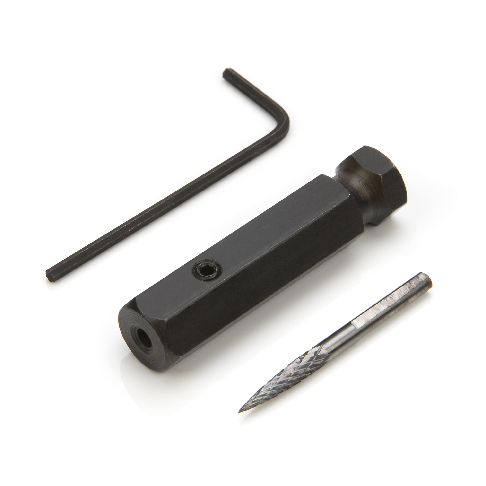 STEELMAN 1/8-Inch Carbide Double Cut Burr for Tire Repair Dressing with Adapter, Model# 18240A
