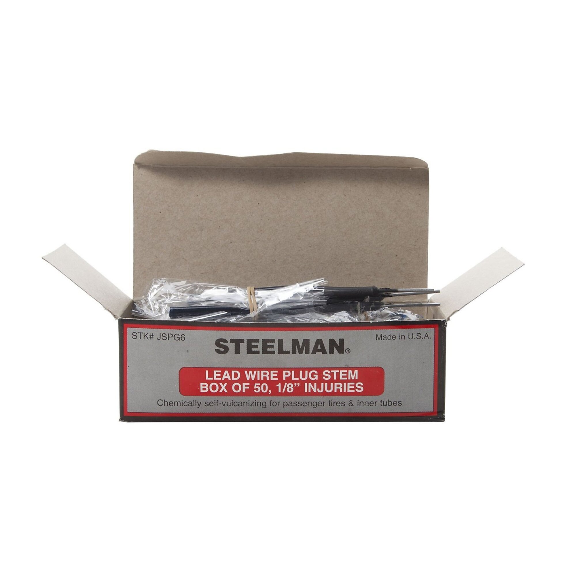 STEELMAN 1/8-Inch Tire Repair Pull Through Plug with Lead, Box of 50, Model# JSPG6