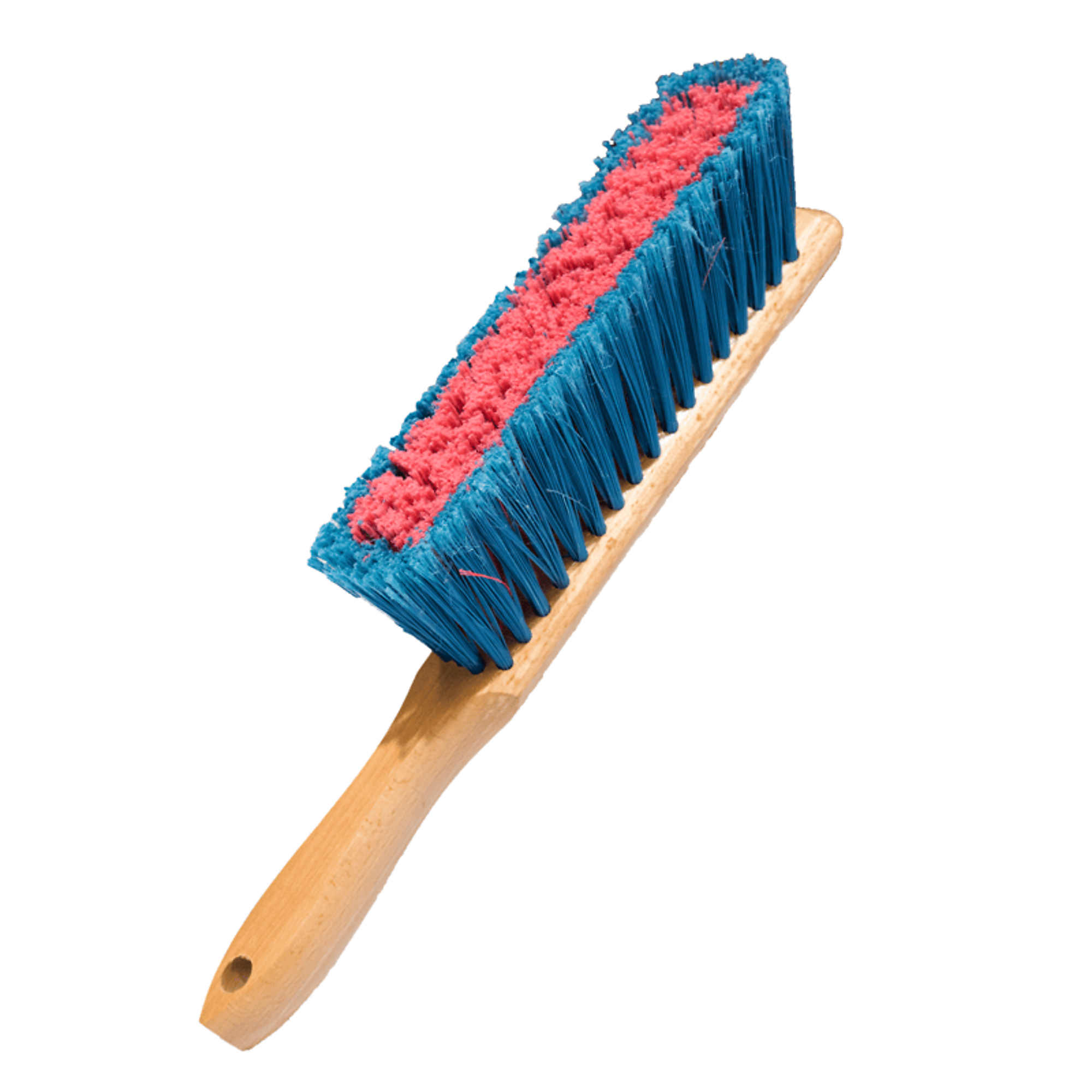 USA Broom 12" Bench Broom-Ideal for workbenches, countertops & machinery. Hardwood Block, Model MED-BEN-BLUE