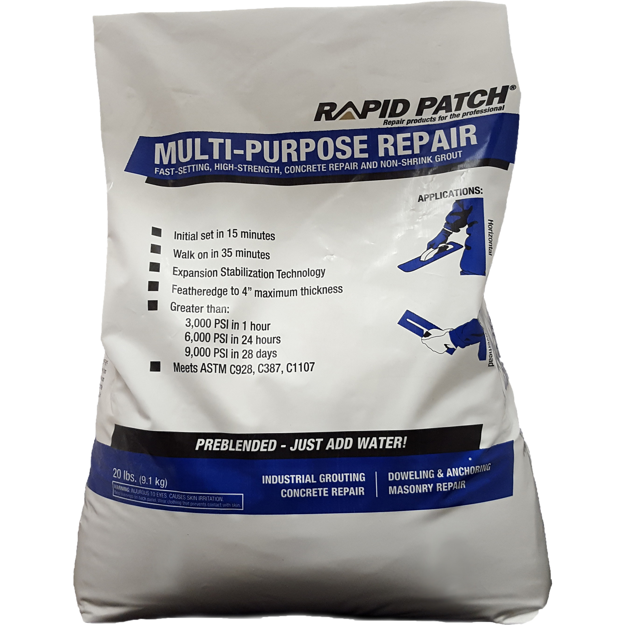 Rapid Patch Multi-Purpose Repair, 20 Lbs., Model #129440