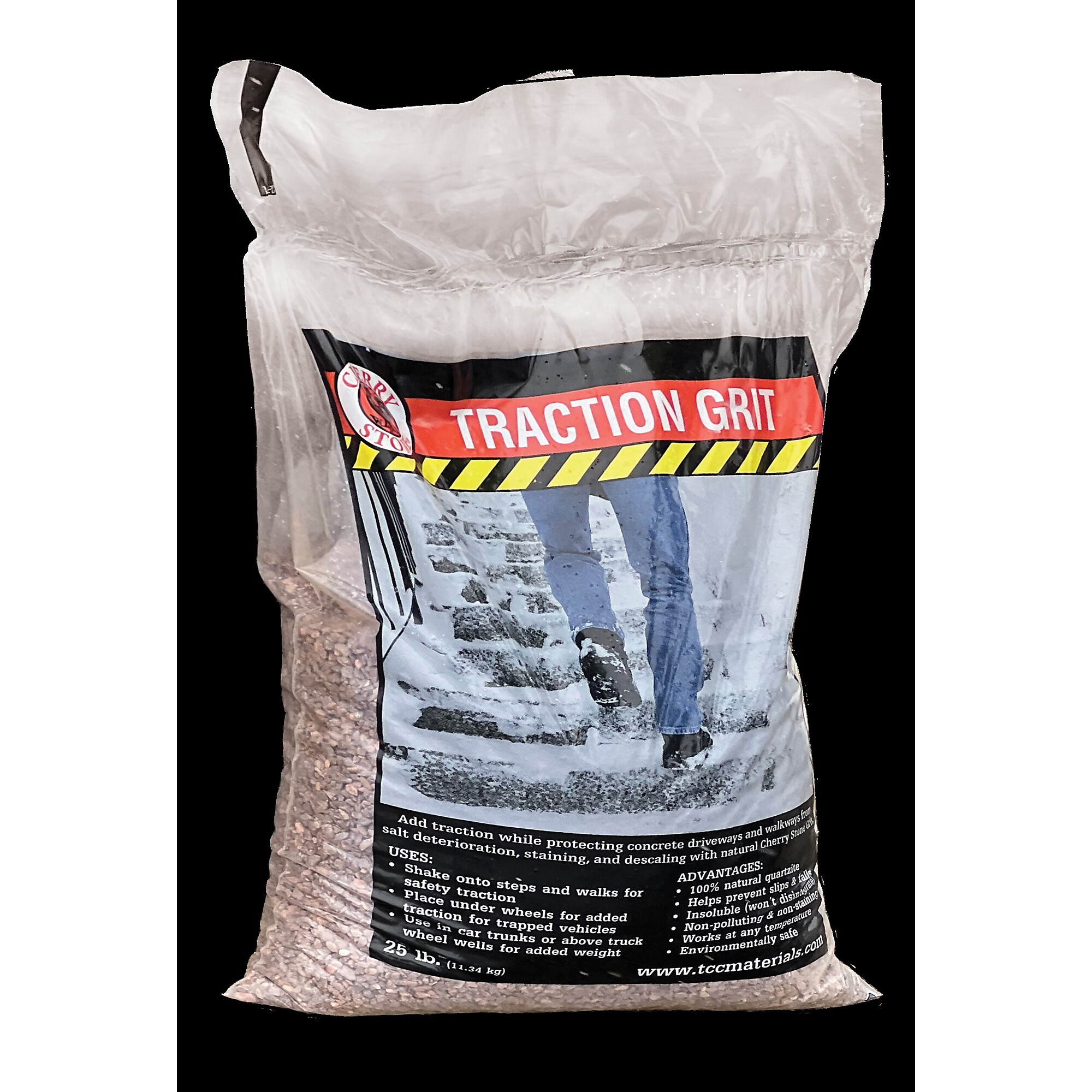 Cherry Stone Traction  Concractionte & Stucco Grit, 25 Lbs., Model #105248