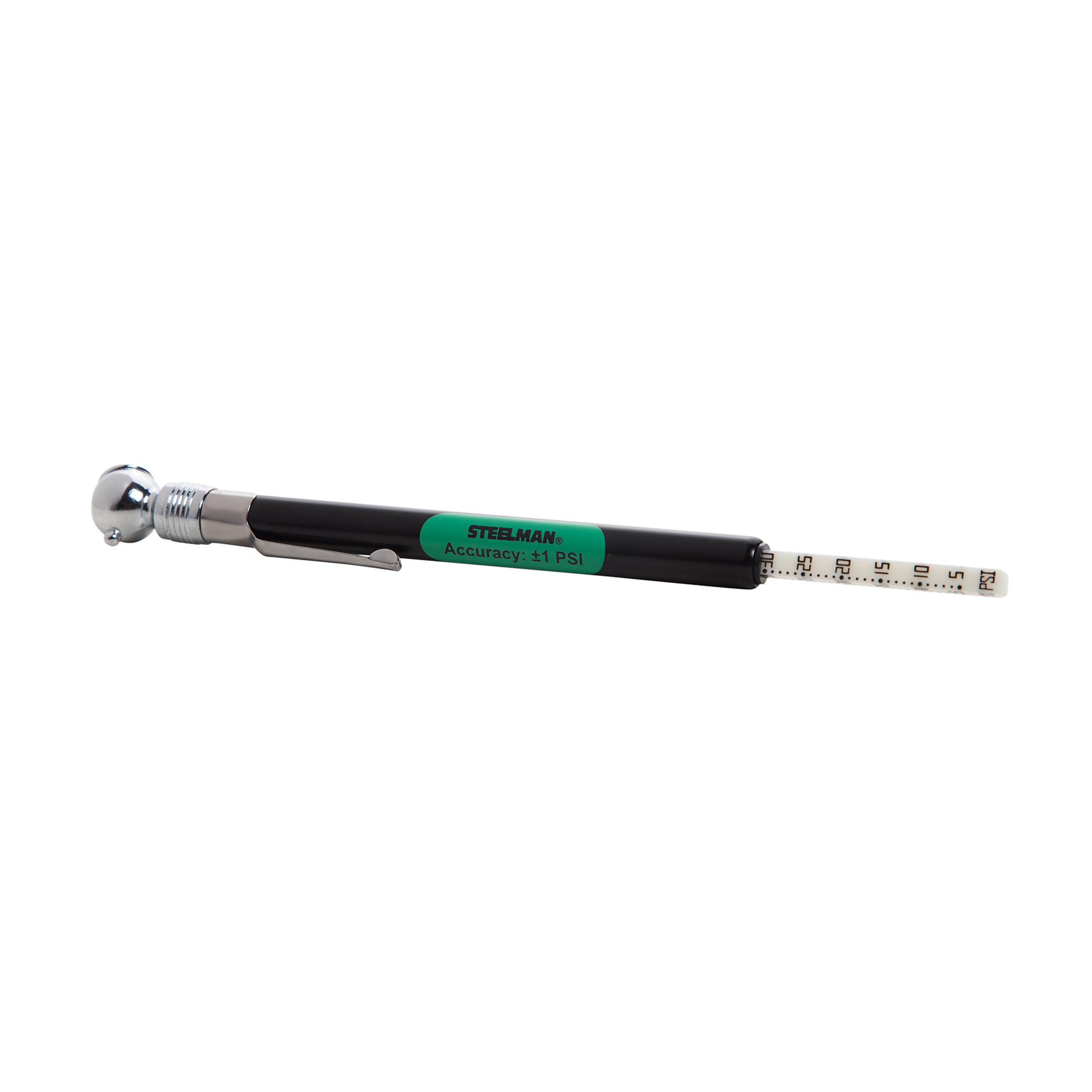 STEELMAN 5-50 PSI Pencil Style Tire Air Pressure Gauge 97813