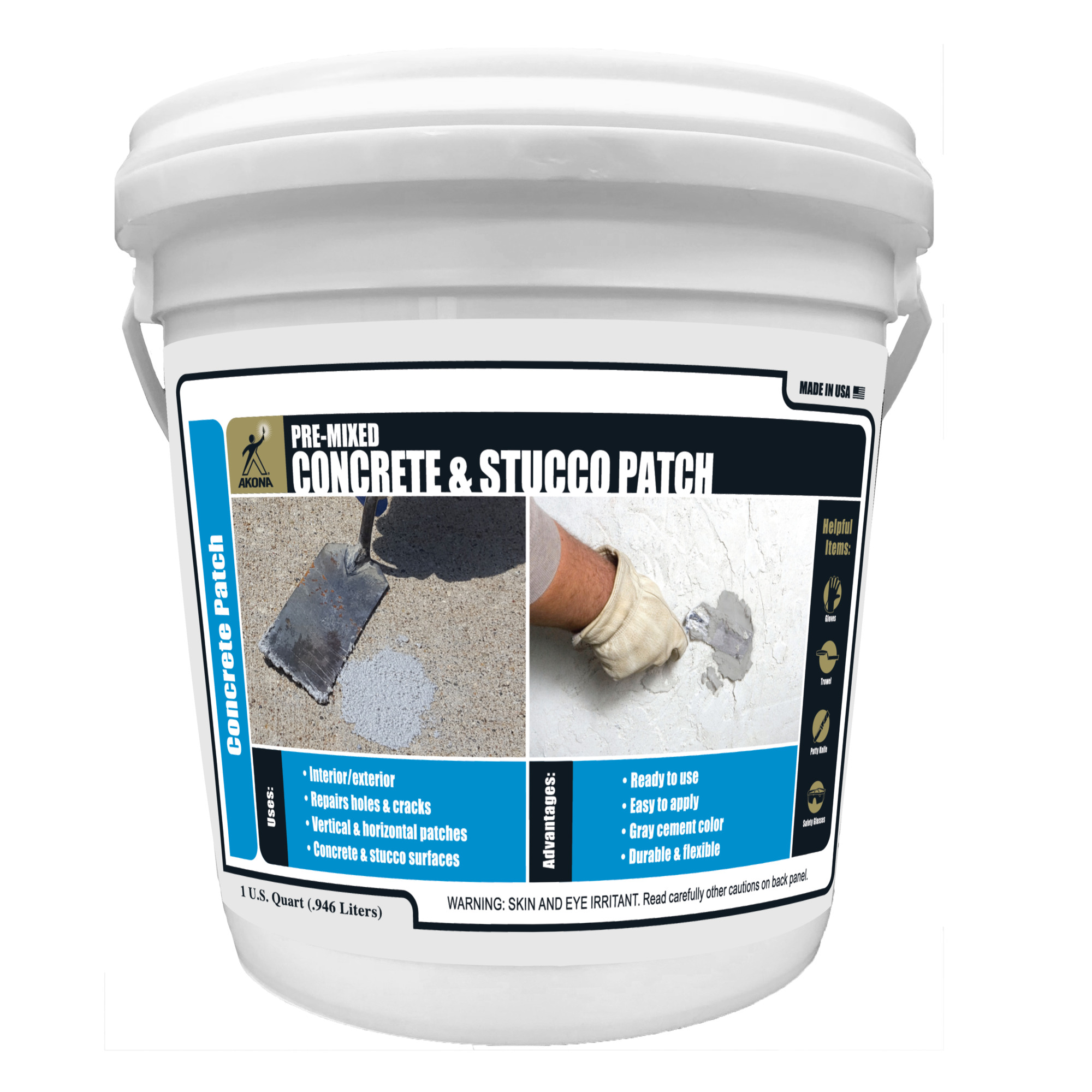 Akona Pre-Mixed Concrete & Stucco Patch, 1 Qt., Model #103962