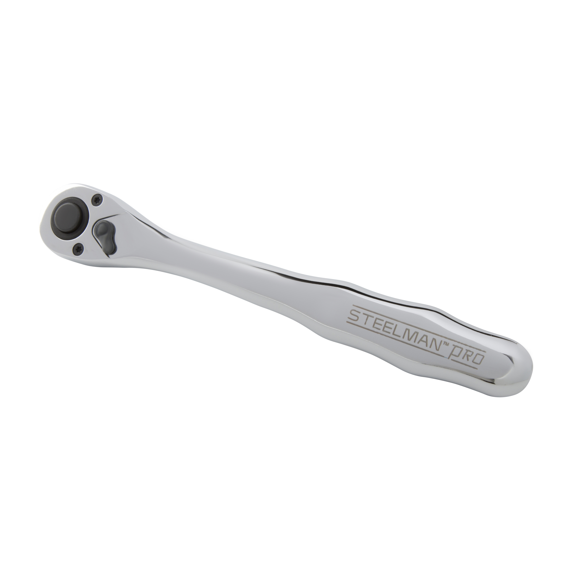 STEELMAN PRO 72-Tooth 1/2-Inch Drive Thin Profile Ratchet with Offset Handle, Model# 78241