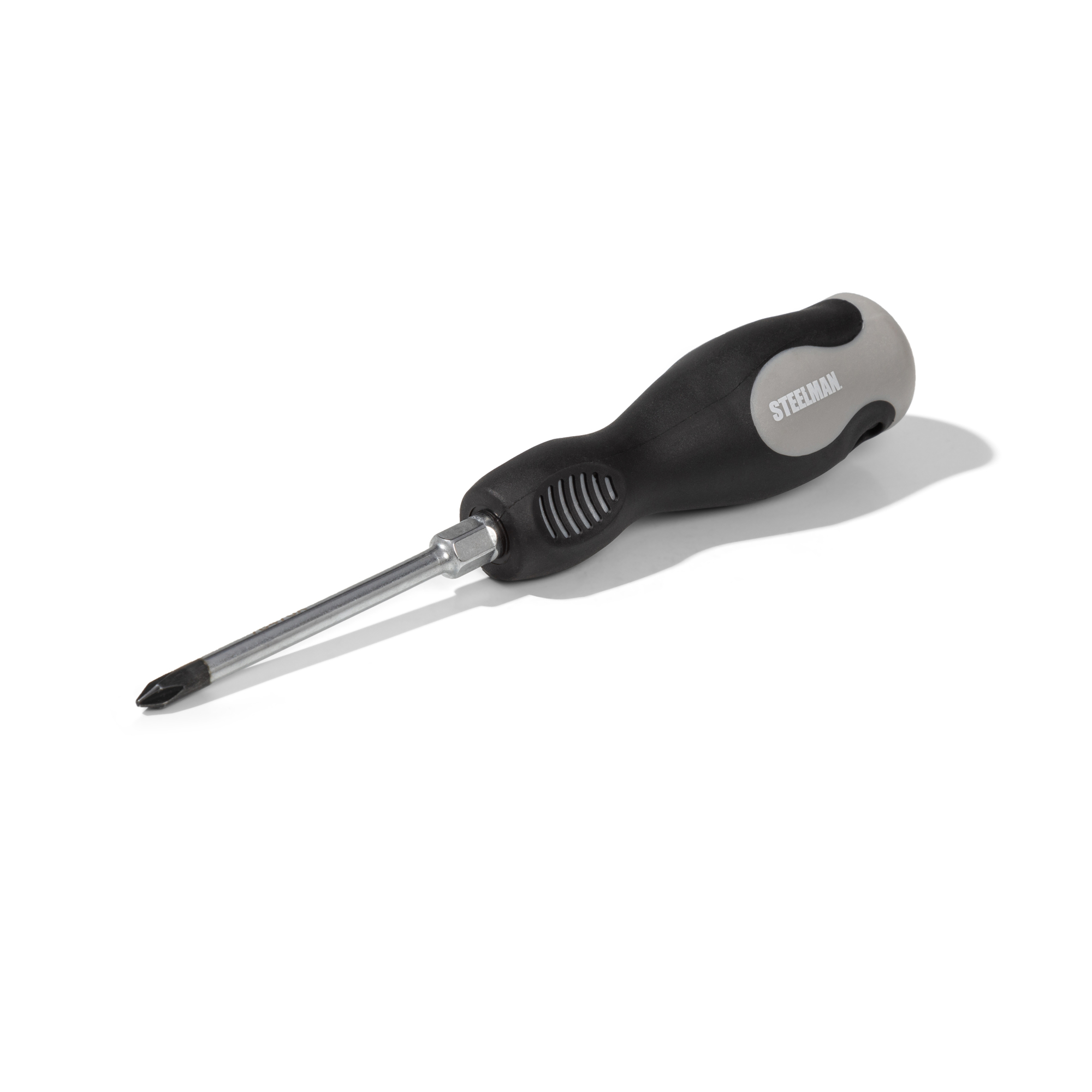 STEELMAN PH1 x 3-Inch Phillips Tip Screwdriver with Comfort Grip Handle and Hex Bolster, Model# 78470A
