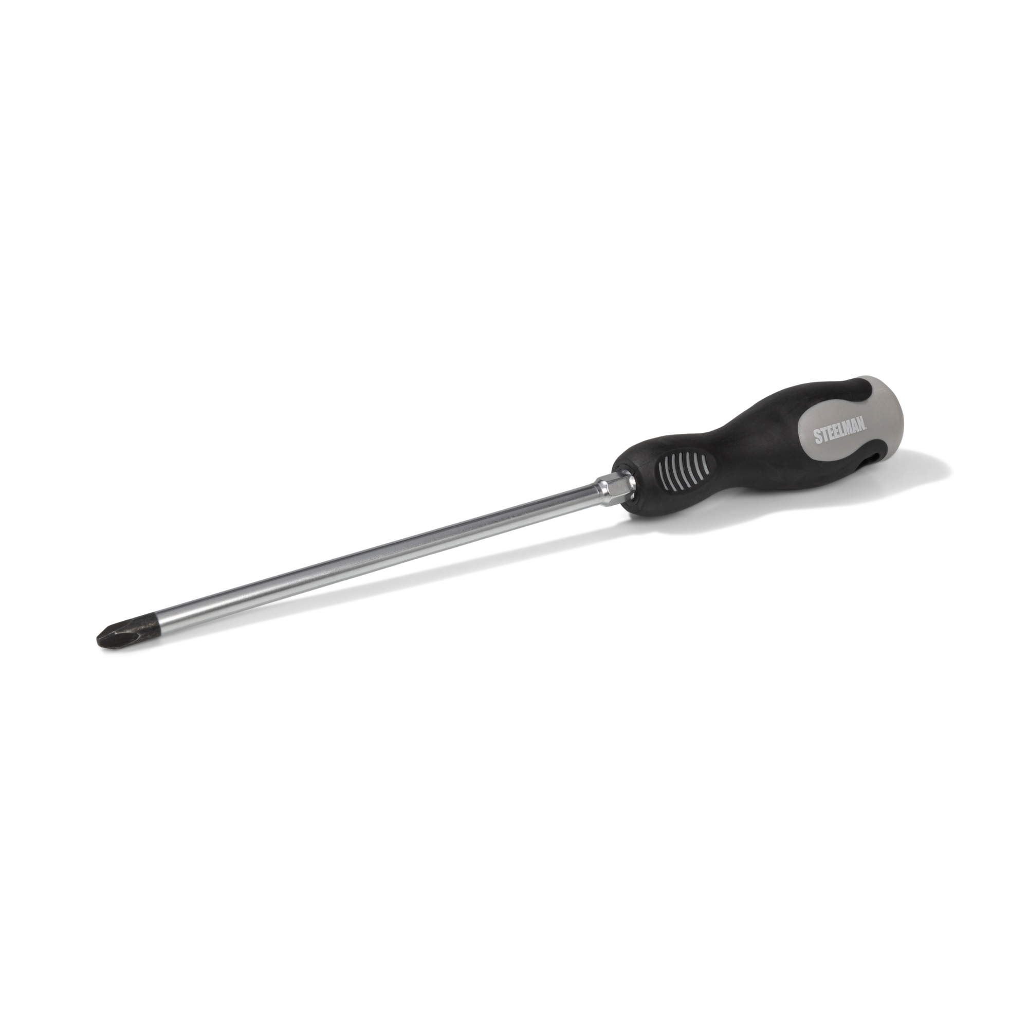 STEELMAN PH3 x 8-Inch Philips Tip Screwdriver with Comfort Grip Handle and Hex Bolster, Model# 78469A
