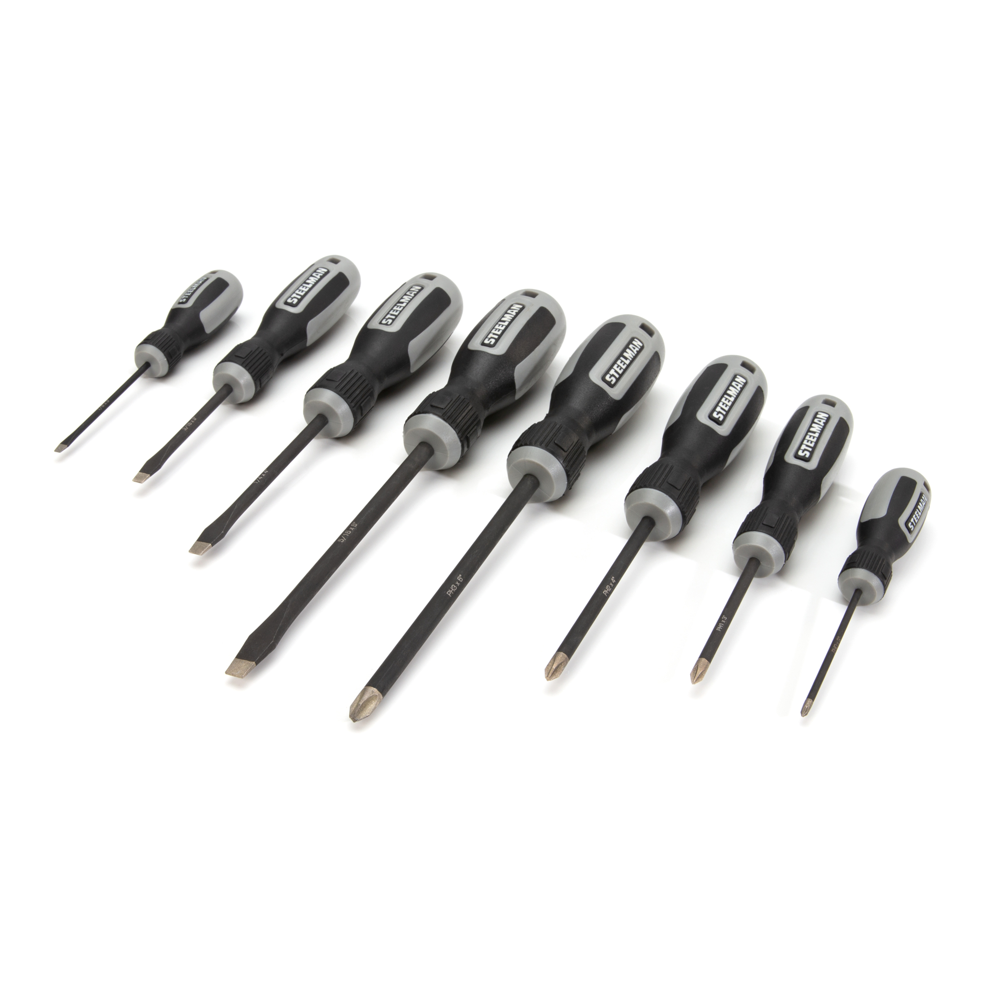 STEELMAN Magnetic Diamond Tip Screwdriver Set, 8-Piece, Model# 41856