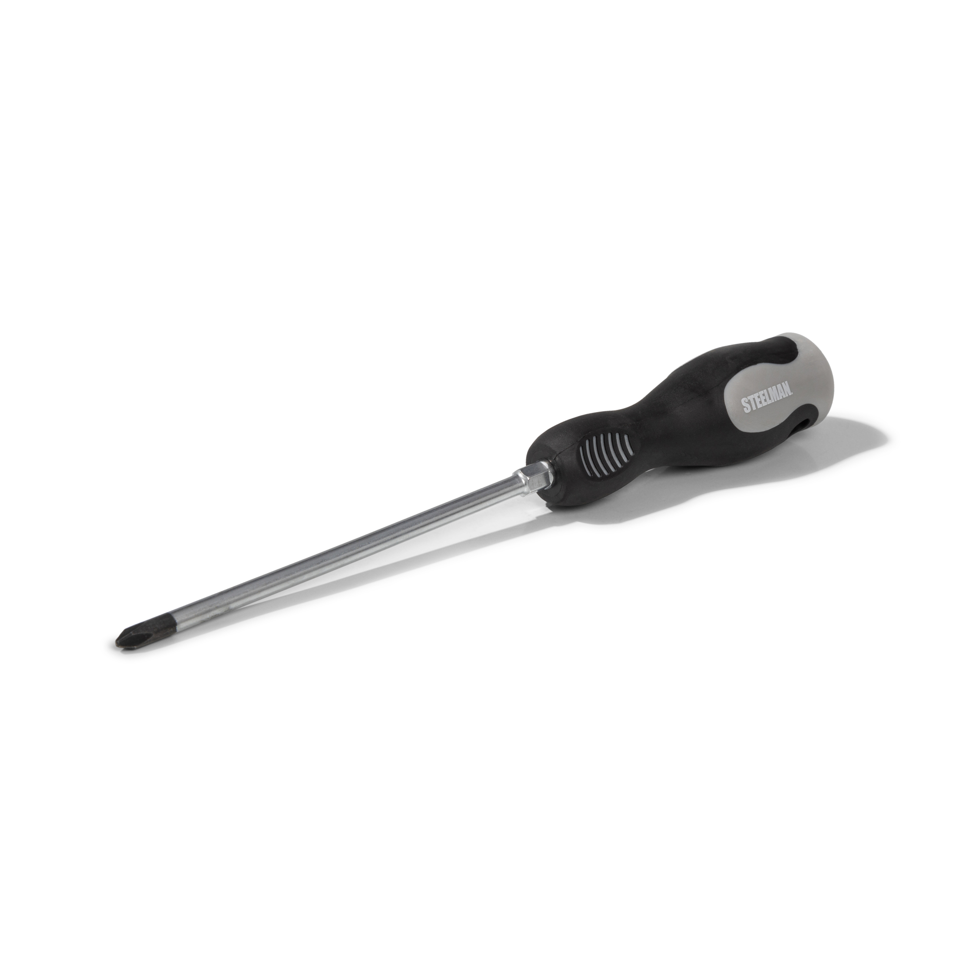 STEELMAN PH2 x 6-Inch Phillips Tip Screwdriver with Comfort Grip Handle and Hex Bolster, Model# 78467A