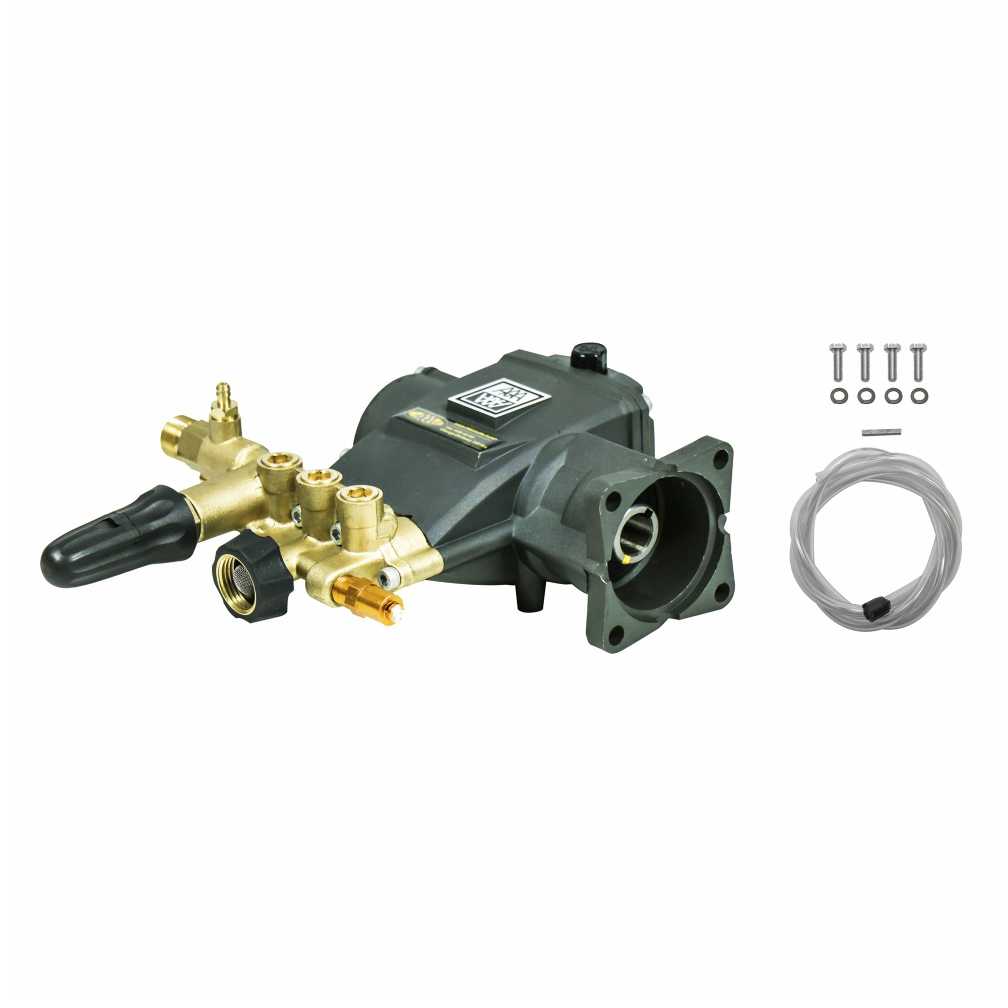 AAA Triplex Pressure Washer Pump Kit, 3700 PSI, 2.5 GPM, 3/4'' Horizontal Shaft Replacement Pump for Gas Pressure Washers
