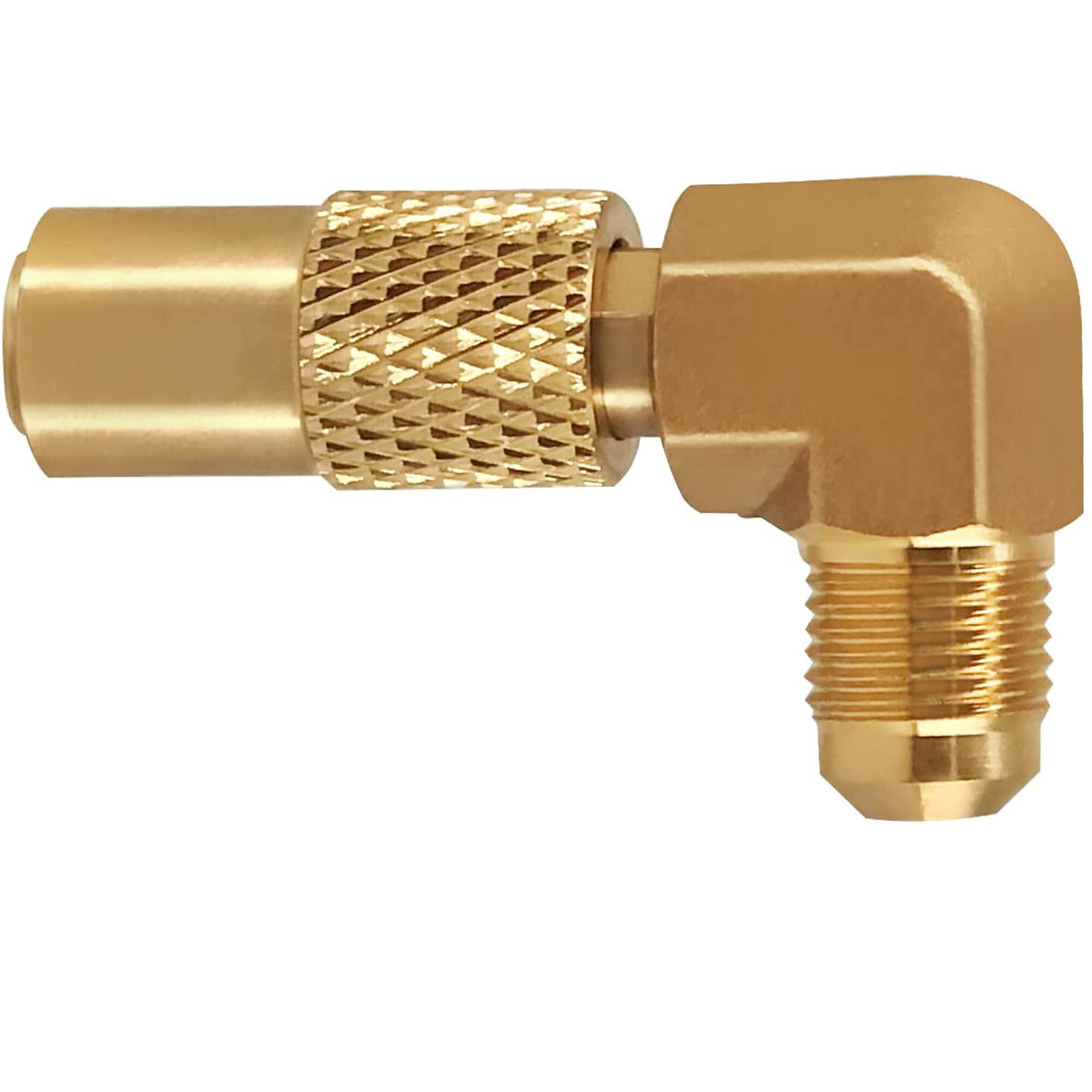 Flame King, elbow adapter with 3/8” male flare for 17” or 22” blackstone griddle, FK-GRD-ELB-1