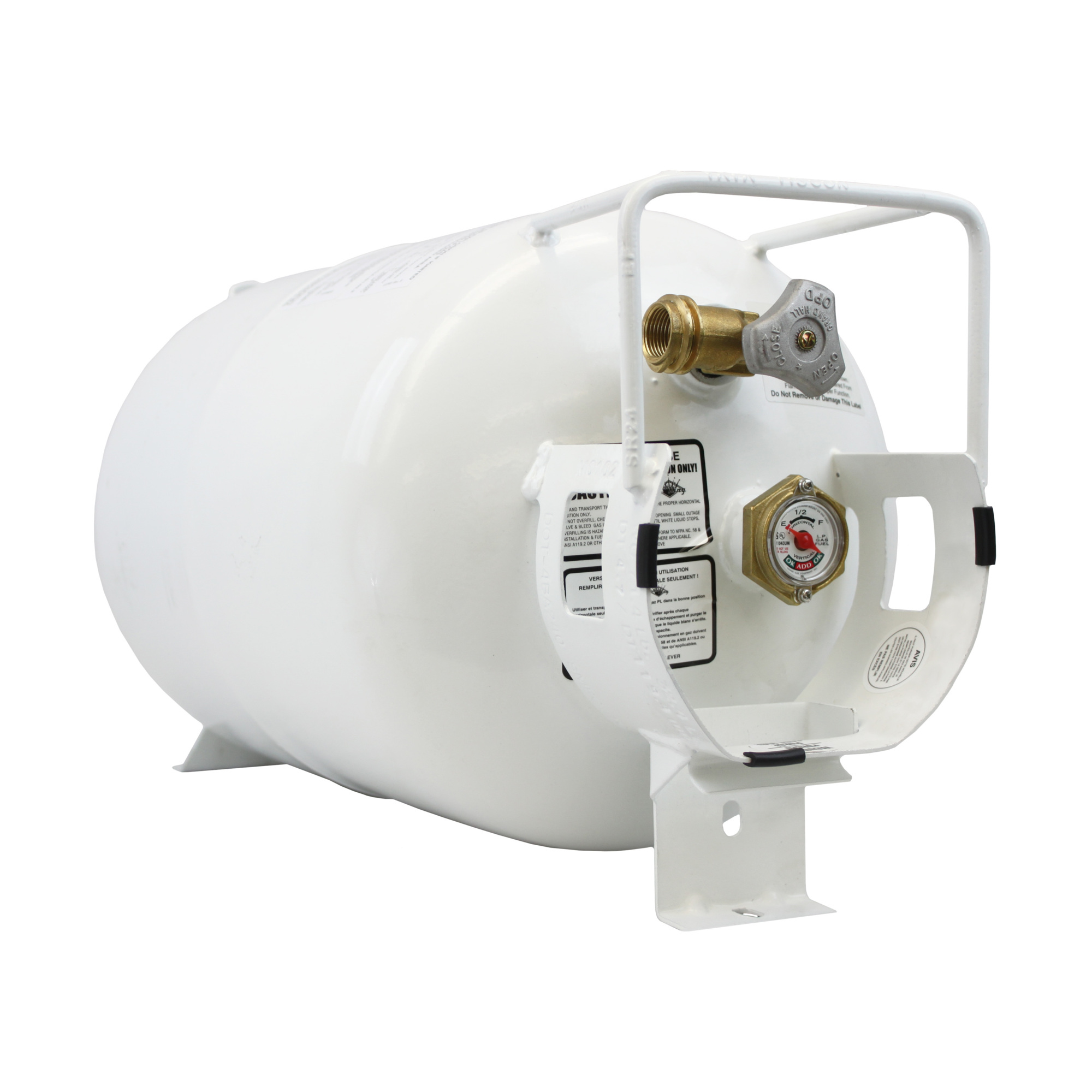 Flame King, 30 lb horizontal propane cylinder, YSN301HZL