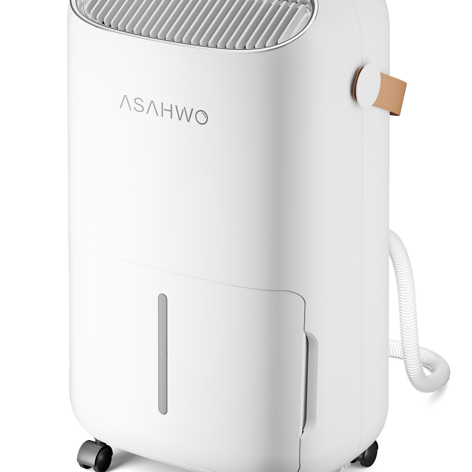 EdenDirect 45 pt. 4,500 sq. ft. Dehumidifier for Basement in White, with Drain Hose, Bucket, Strong CONT Run, Cloth Dry, 24-Timer