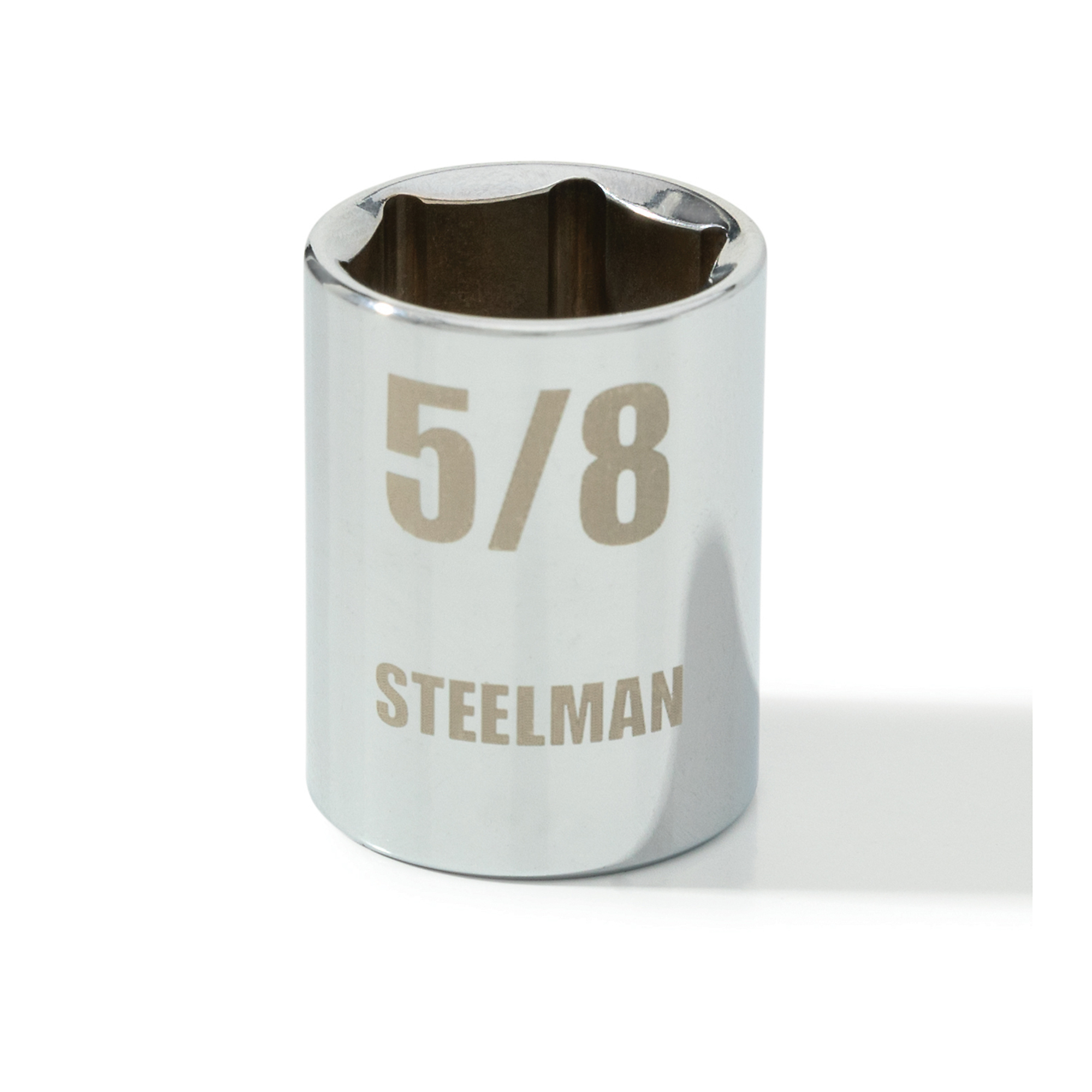 STEELMAN 3/8-Inch Drive x 5/8-Inch Shallow 6-Point SAE Single Socket, Model# 78208