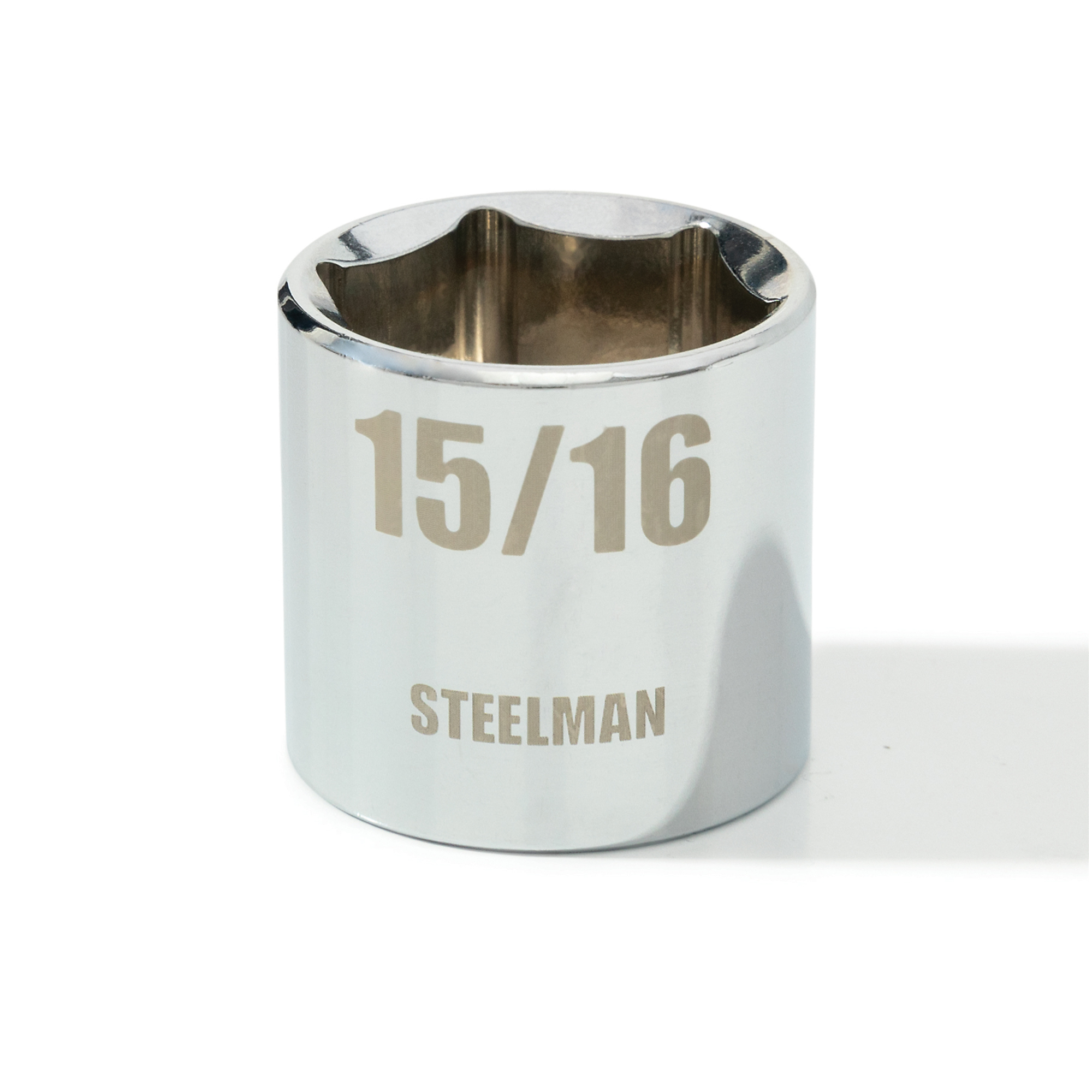 STEELMAN 3/8-Inch Drive x 15/16-Inch Shallow 6-Point SAE Single Socket, Model# 78213