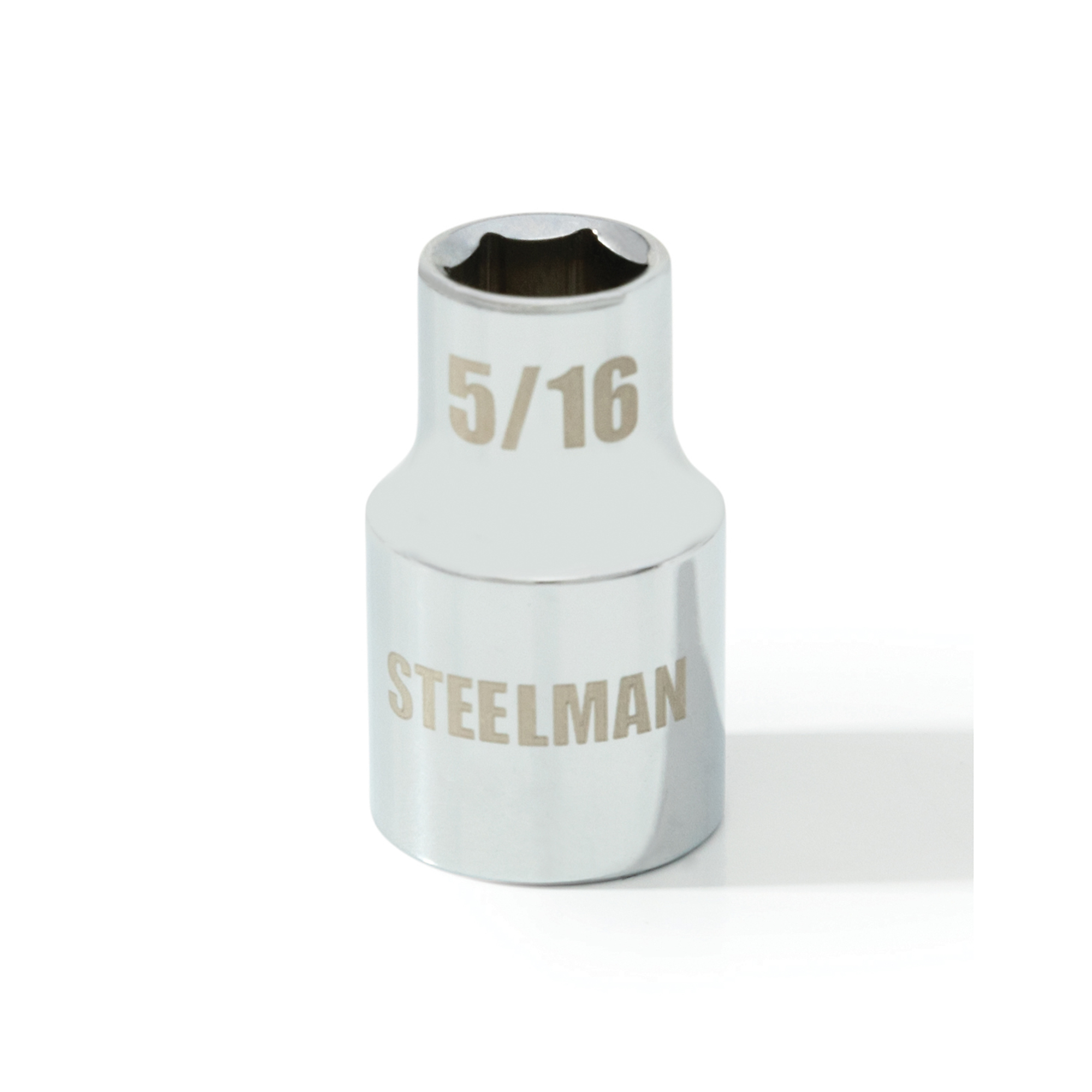 STEELMAN 3/8-Inch Drive x 5/16-Inch Shallow 6-Point SAE Single Socket, Model# 78203