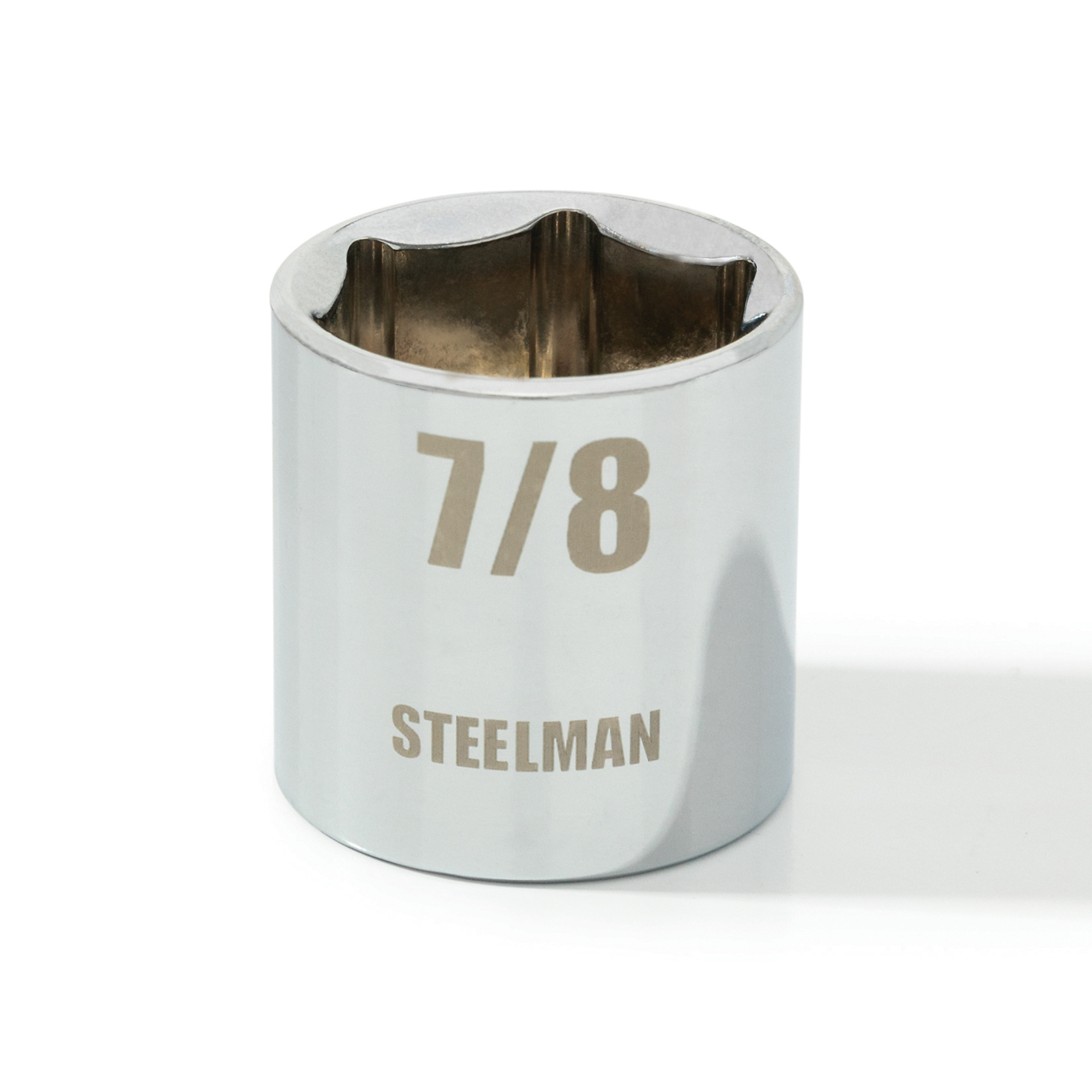 STEELMAN 3/8-Inch Drive x 7/8-Inch Shallow 6-Point SAE Single Socket, Model# 78212