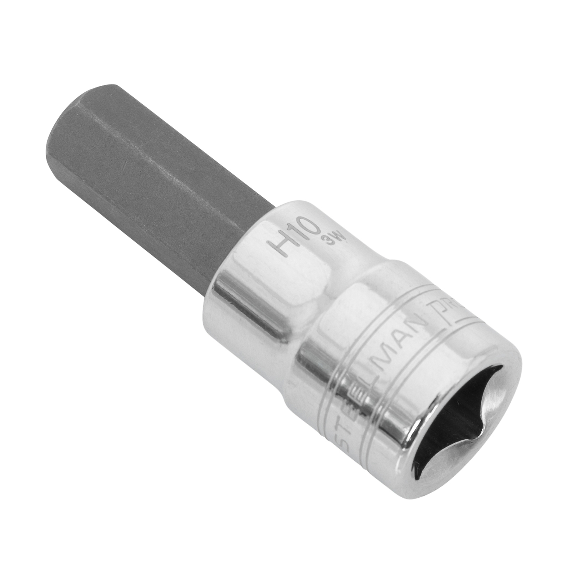 STEELMAN PRO 3/8-Inch Drive x 10mm Single Metric Hex Bit Socket, Model# 78388