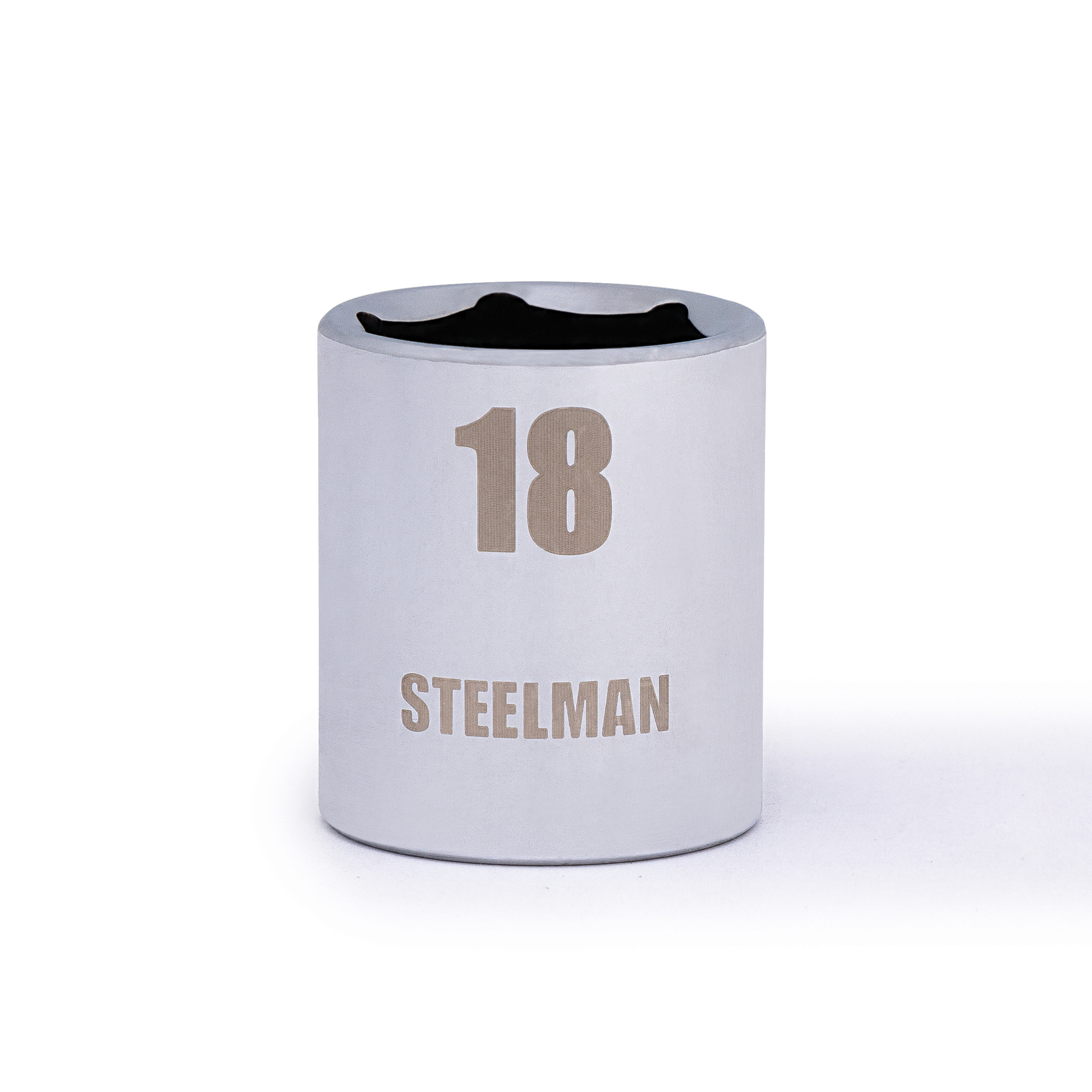 STEELMAN 3/8-Inch Drive x 18mm Shallow 6-Point Metric Single Socket, Model# 78200