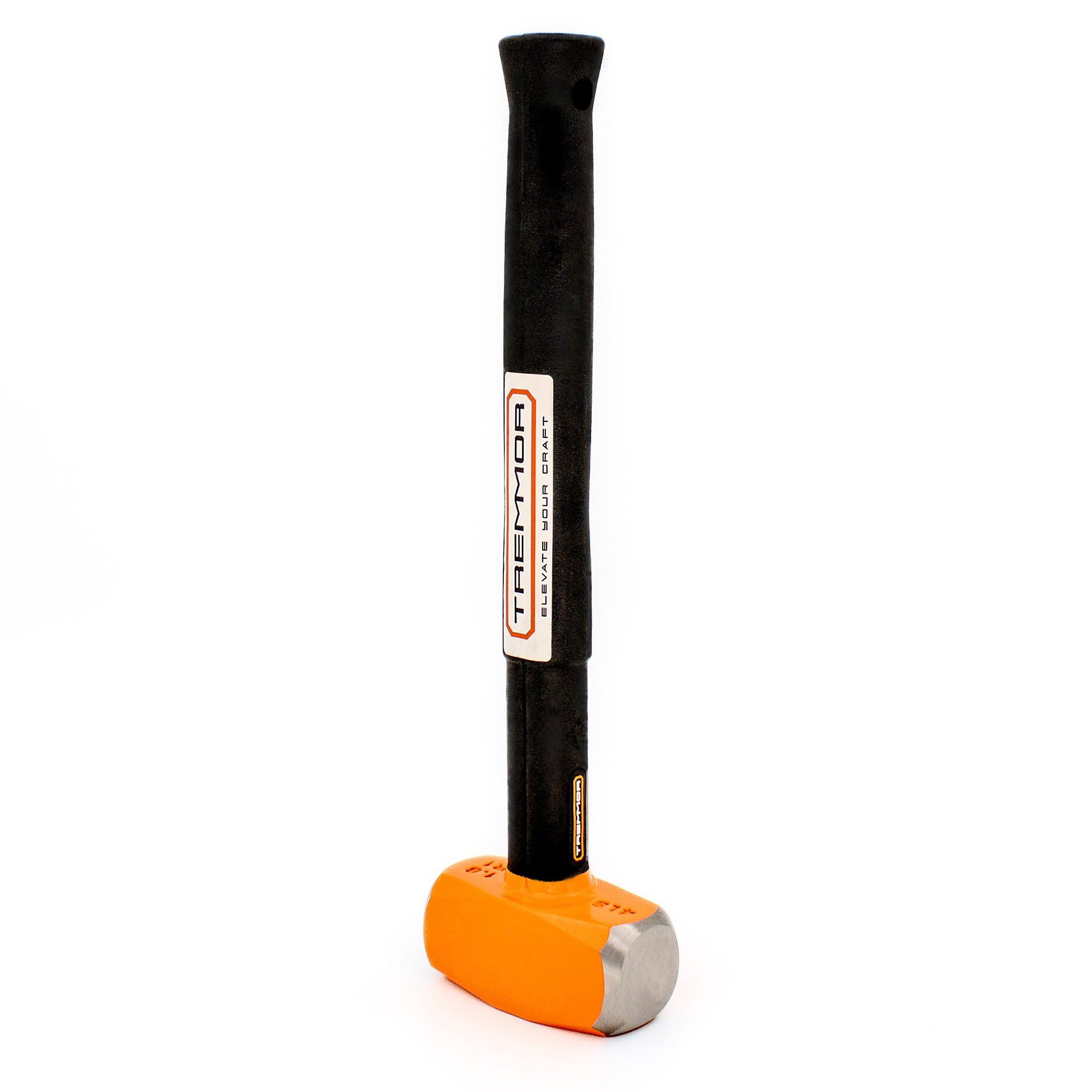 TREMMOR 4lb Sledge Hammer with IRON CORE Steel Reinforced Rubber Handle | Mini Sledge hammer for Pros, Demo, Industrial TR1640 (16" Length)