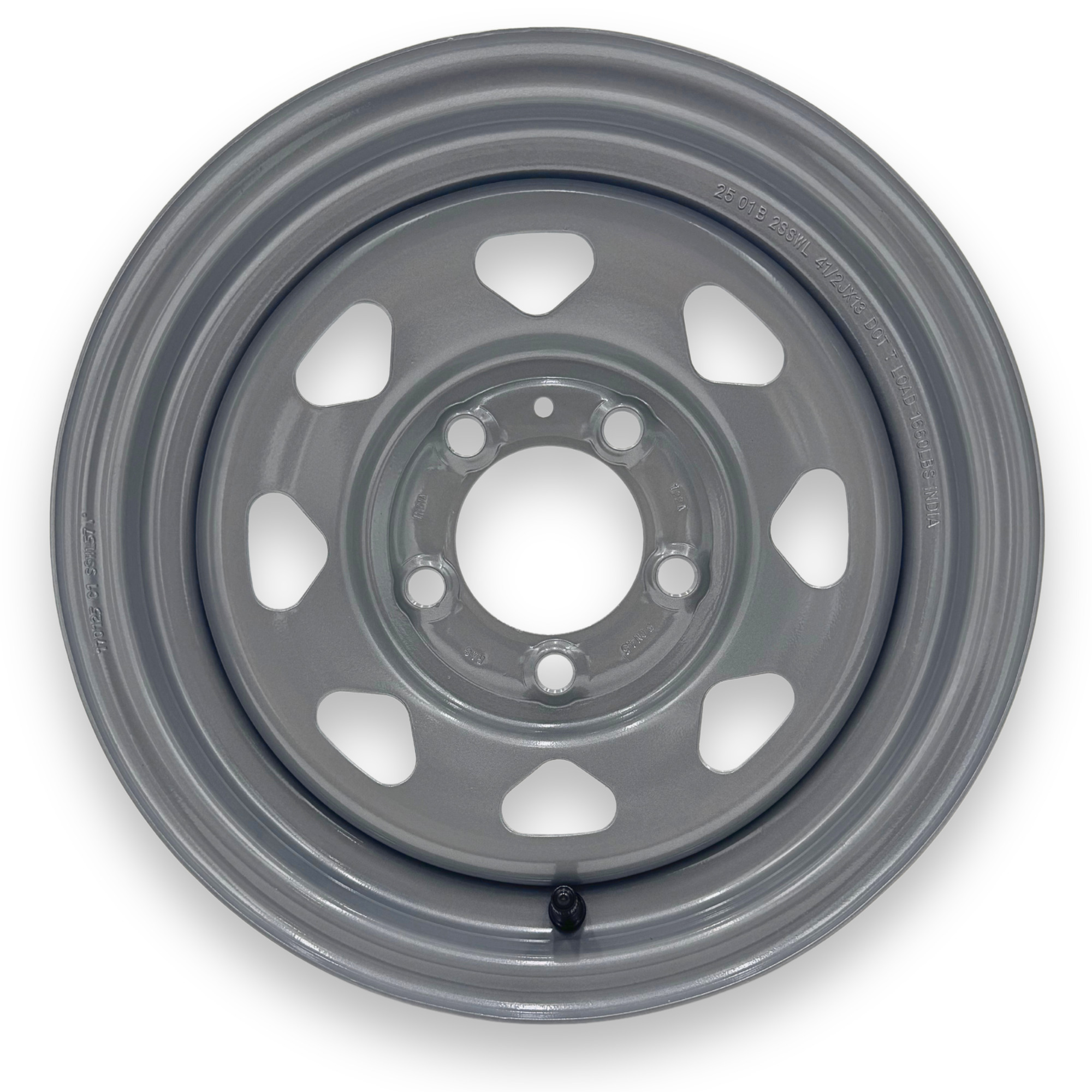 Steel Master 13x4.5 5 on 4.5 Bolt Eight Spoke Silver
