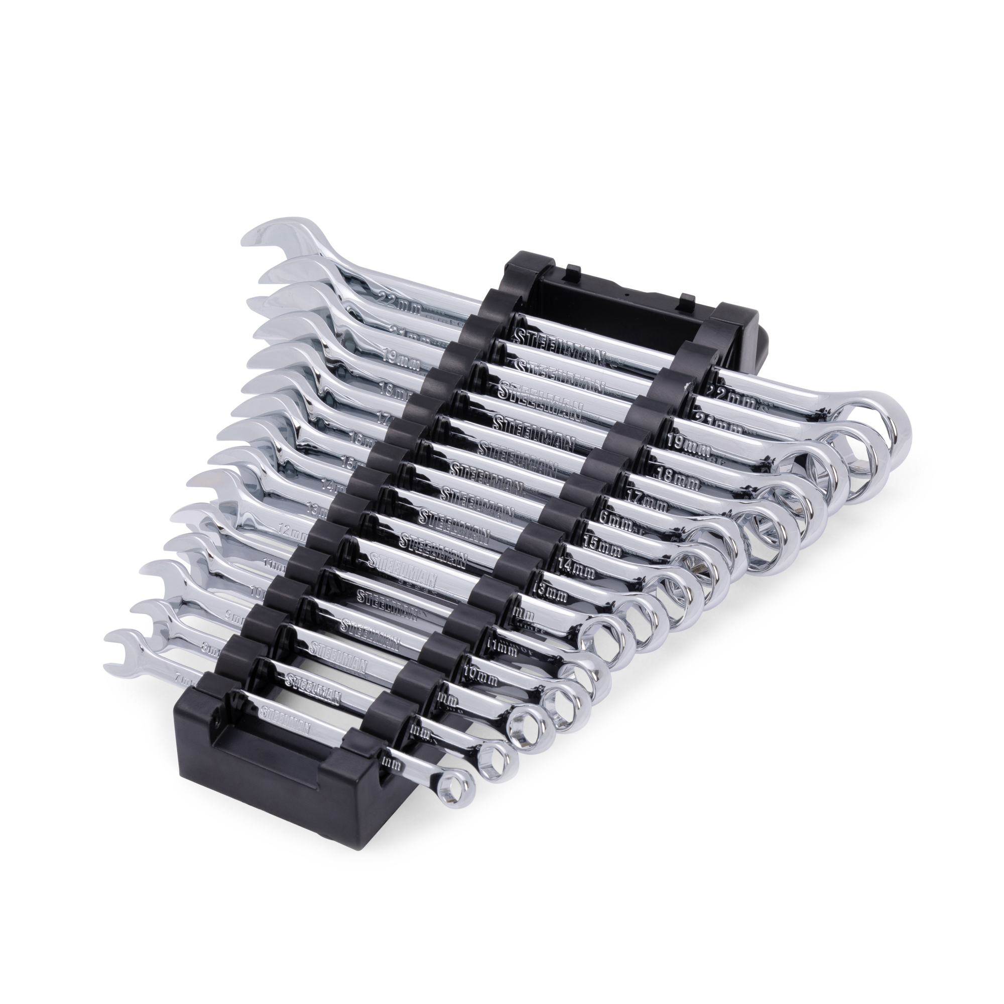 STEELMAN 15-Piece Metric 6-Point Combination Wrench Set, Model# 78533