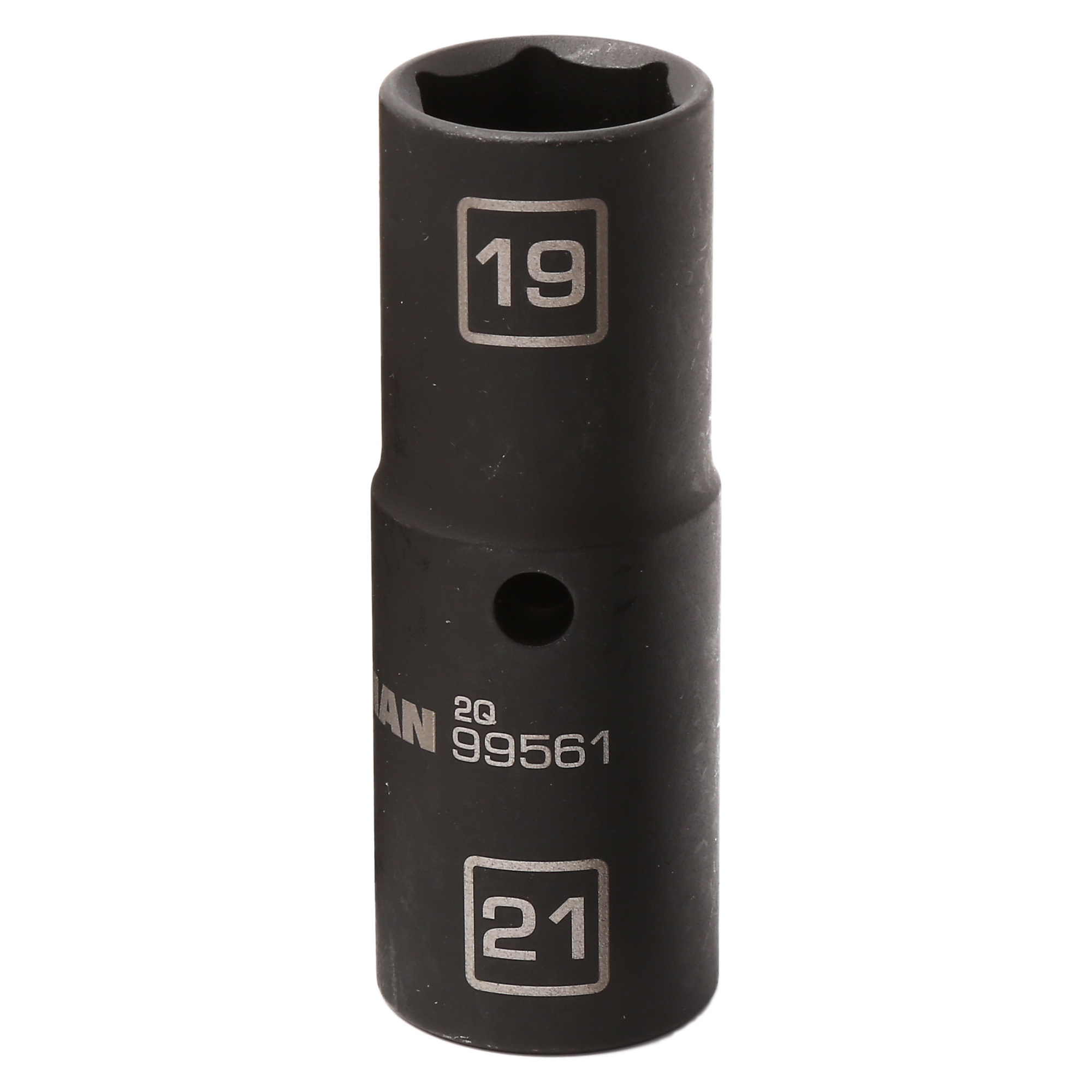 STEELMAN 1/2-Inch Drive 6-Point Thin Wall Impact Flip Socket, 19mm x 21mm, Model# 99561