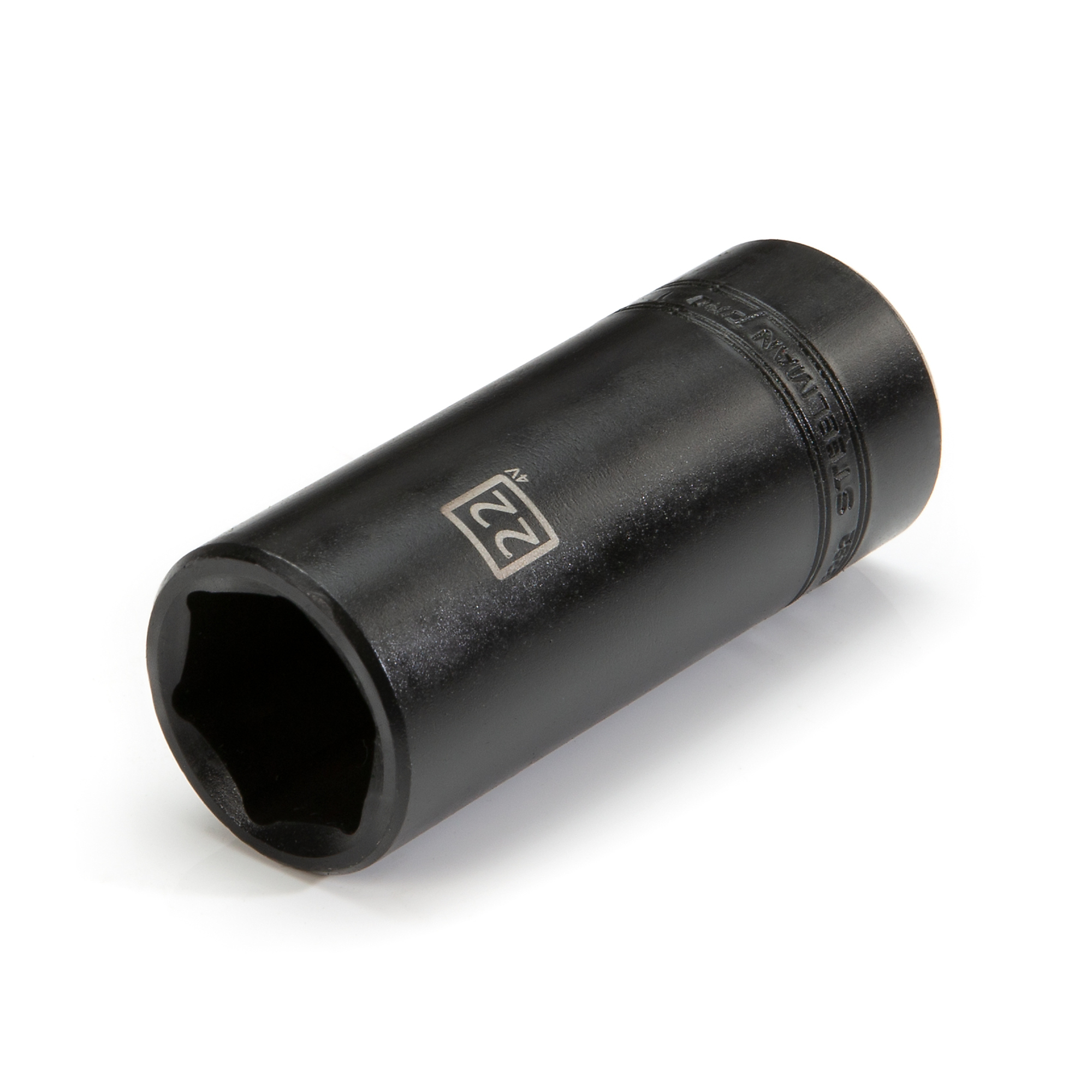 STEELMAN PRO 1/2-Inch Drive x 22mm Deep 6-Point Impact Metric Single Socket, Model# 78292