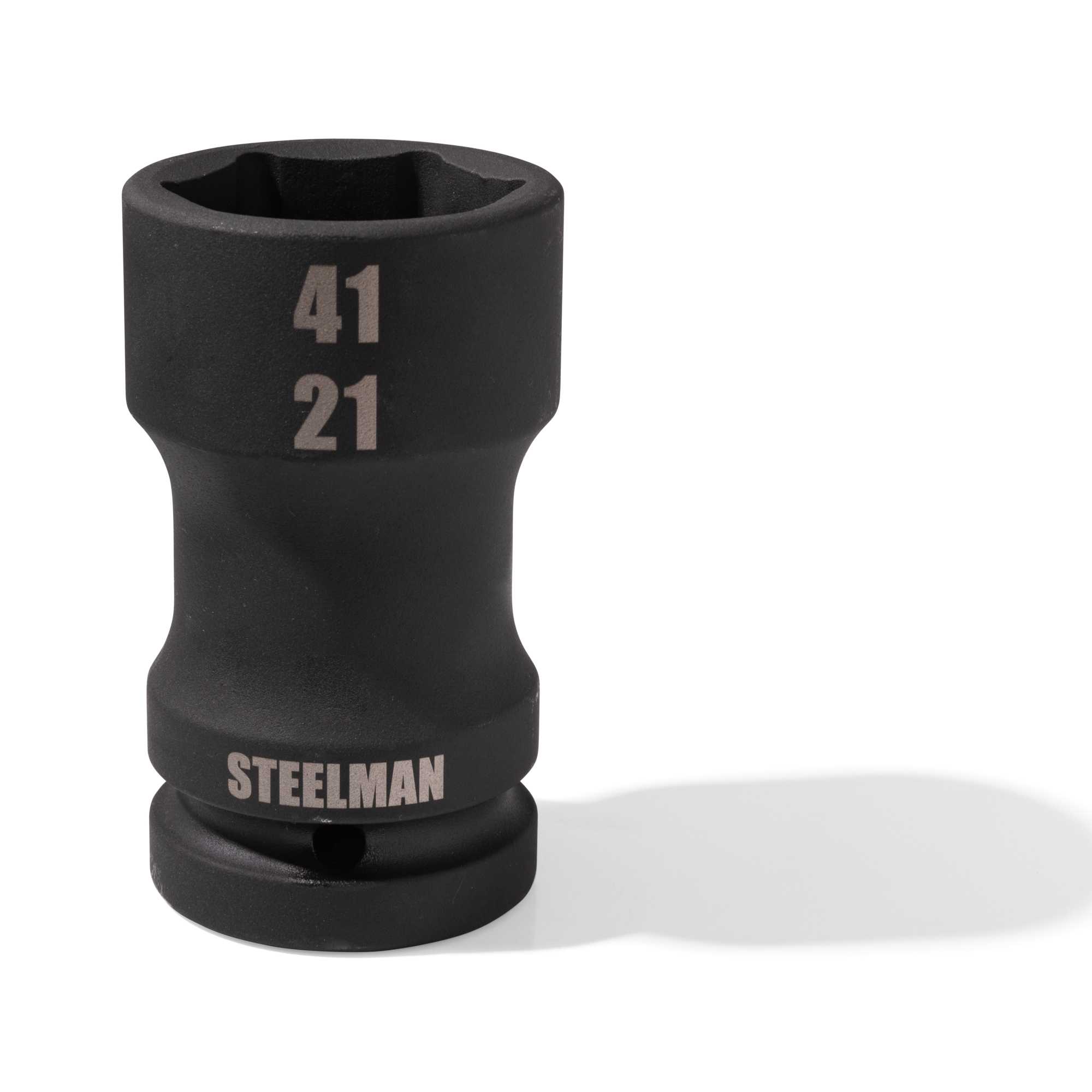 STEELMAN 1-Inch Drive Budd Wheel 41mm 6-Point Hex and 21mm 4-Point Square Combo Impact Socket, Model# 79324