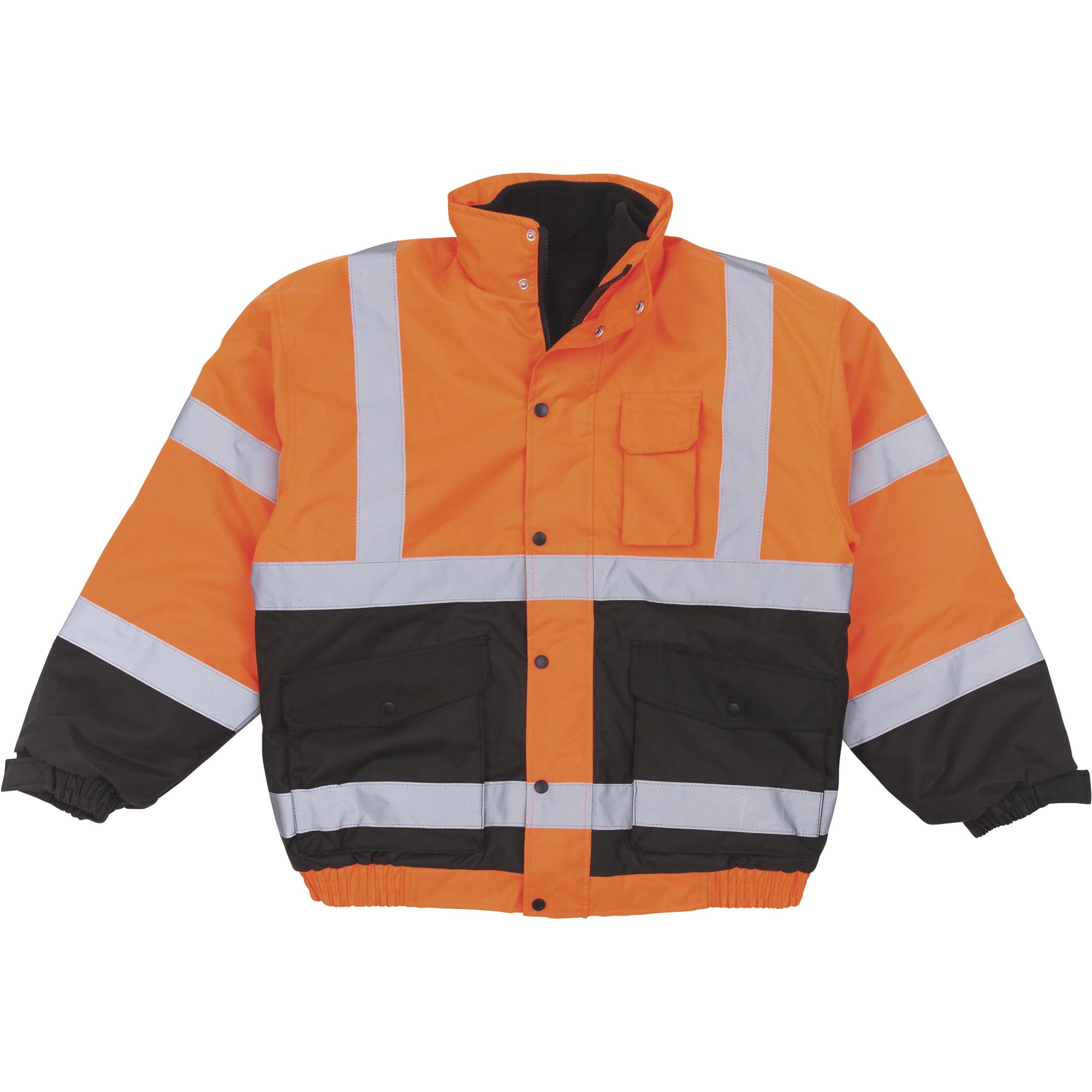 Utility Pro Men's Class 3 High Visibility 3-in-1 Jacket with Hidden Hood — Orange, Model# UHV563