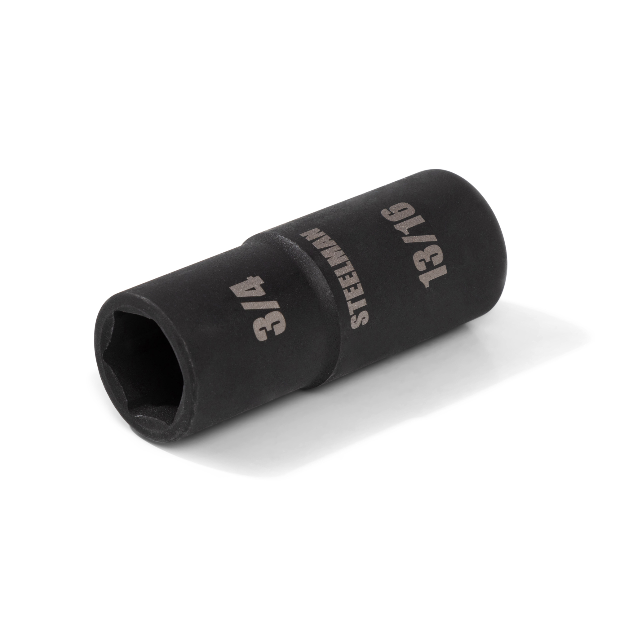 STEELMAN 1/2-Inch Drive 6-Point 3/4-Inch x 13/16-Inch Impact Flip Socket, Model# 60228