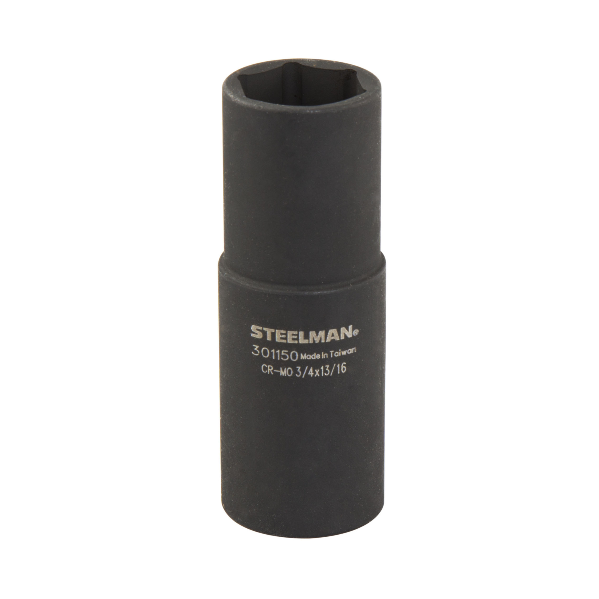 STEELMAN 1/2-Inch Drive Impact Flip Socket, 3/4-Inch x 13/16-Inch, Model# 301150