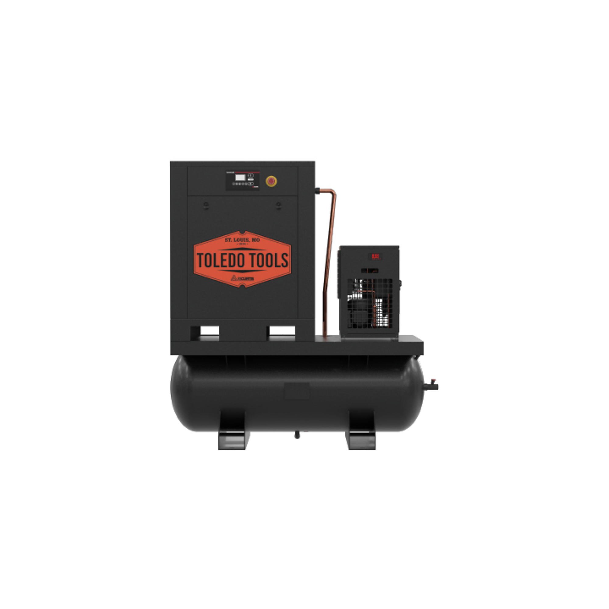 FS-Curtis TT10 UltraPack 3-Phase 230V, 10 HP, Rotary Screw Air Compressor, 71 Gallon, 150PSI, 34.9CFM