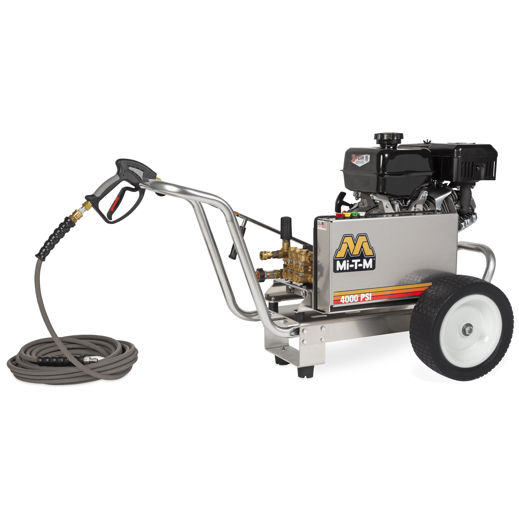 Mi-T-M CBA Aluminum Series Gasoline Belt Drive Pressure Washer, CBA-4004-1MAM