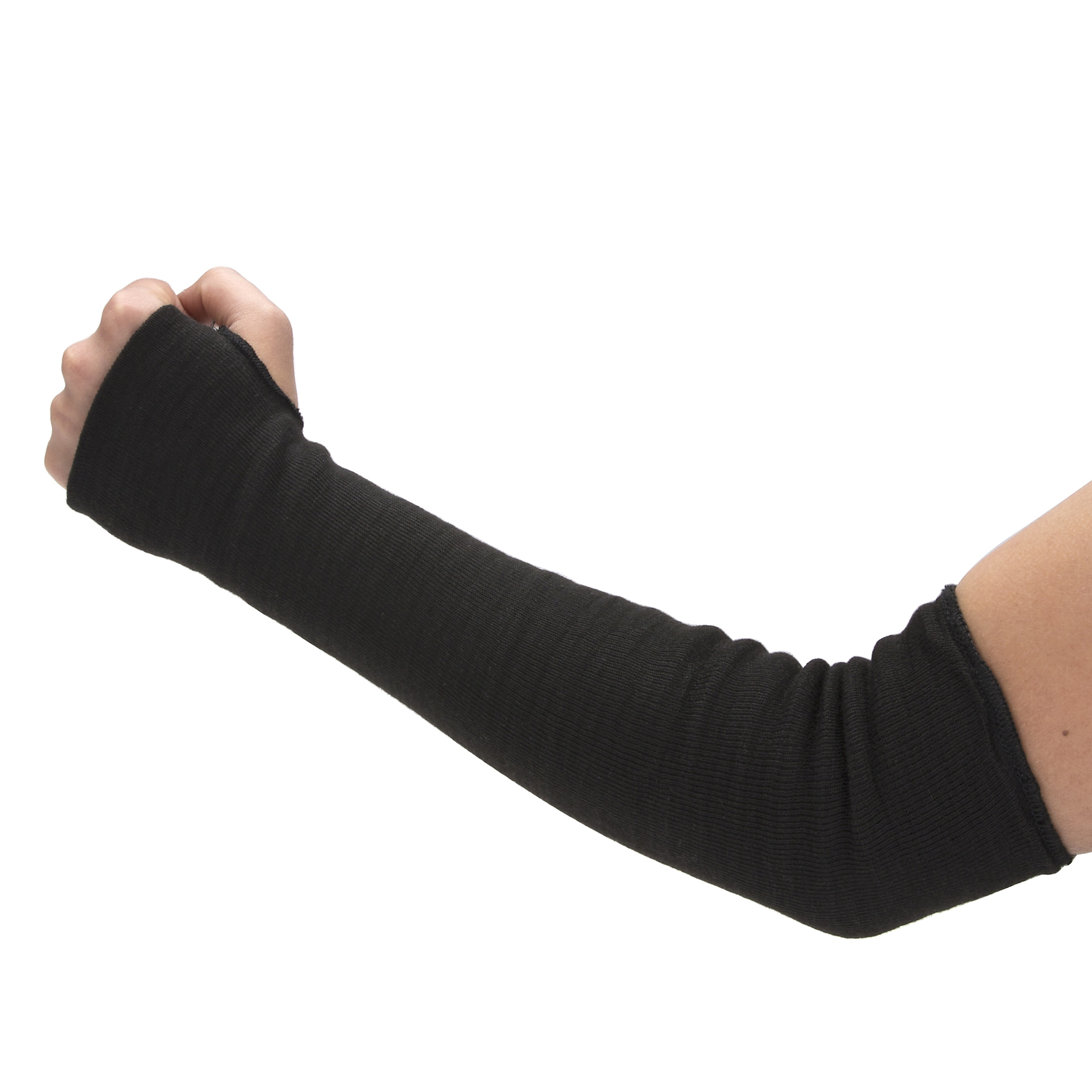 STEELMAN A4 Cut Resistant Liquid Repelling Double Layer Single Safety Sleeve made with DuPont™ Kevlar® fiber (1-Sleeve, Black), Model# 301630