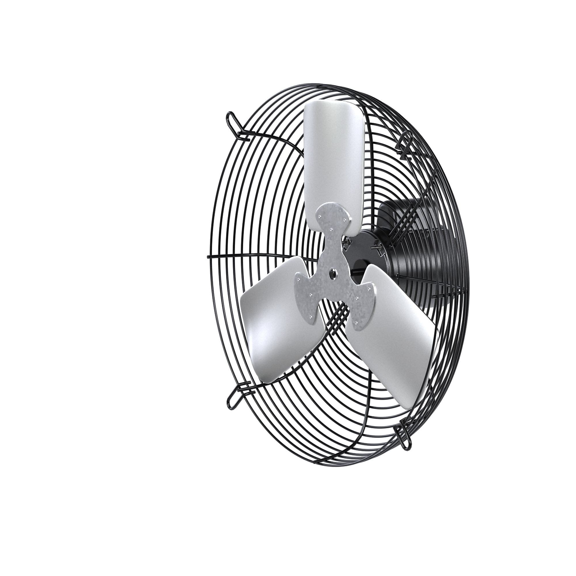 Hessaire 24NS6V240 24" wall mounted utility exhaust fan, 4600 CFM, Variable Speed Capable, 115v