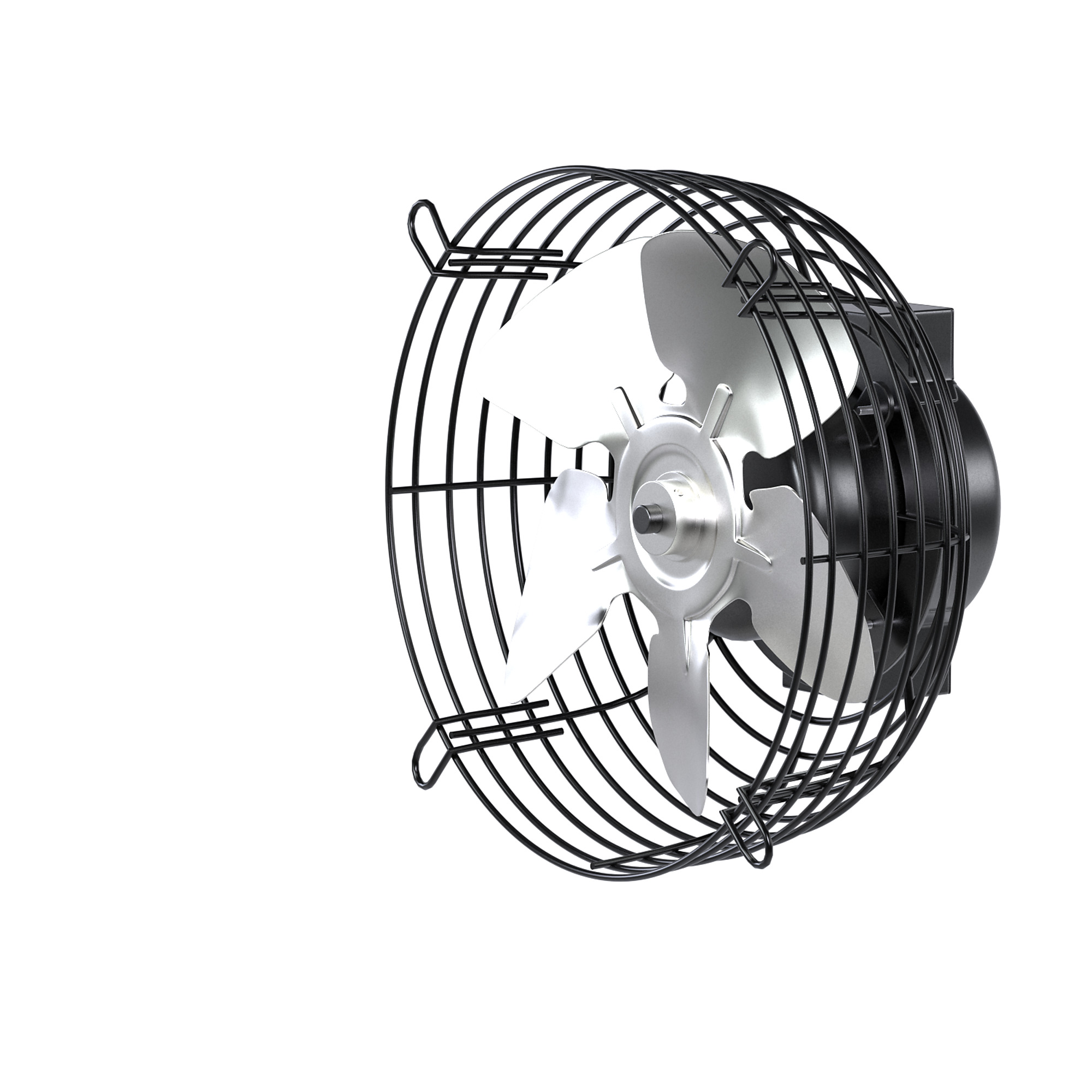 Hessaire 8SF4V30C  8" wall mounted exhaust fan with shutter, 300 CFM, Variable Speed Capable, 115v, 9ft Cord
