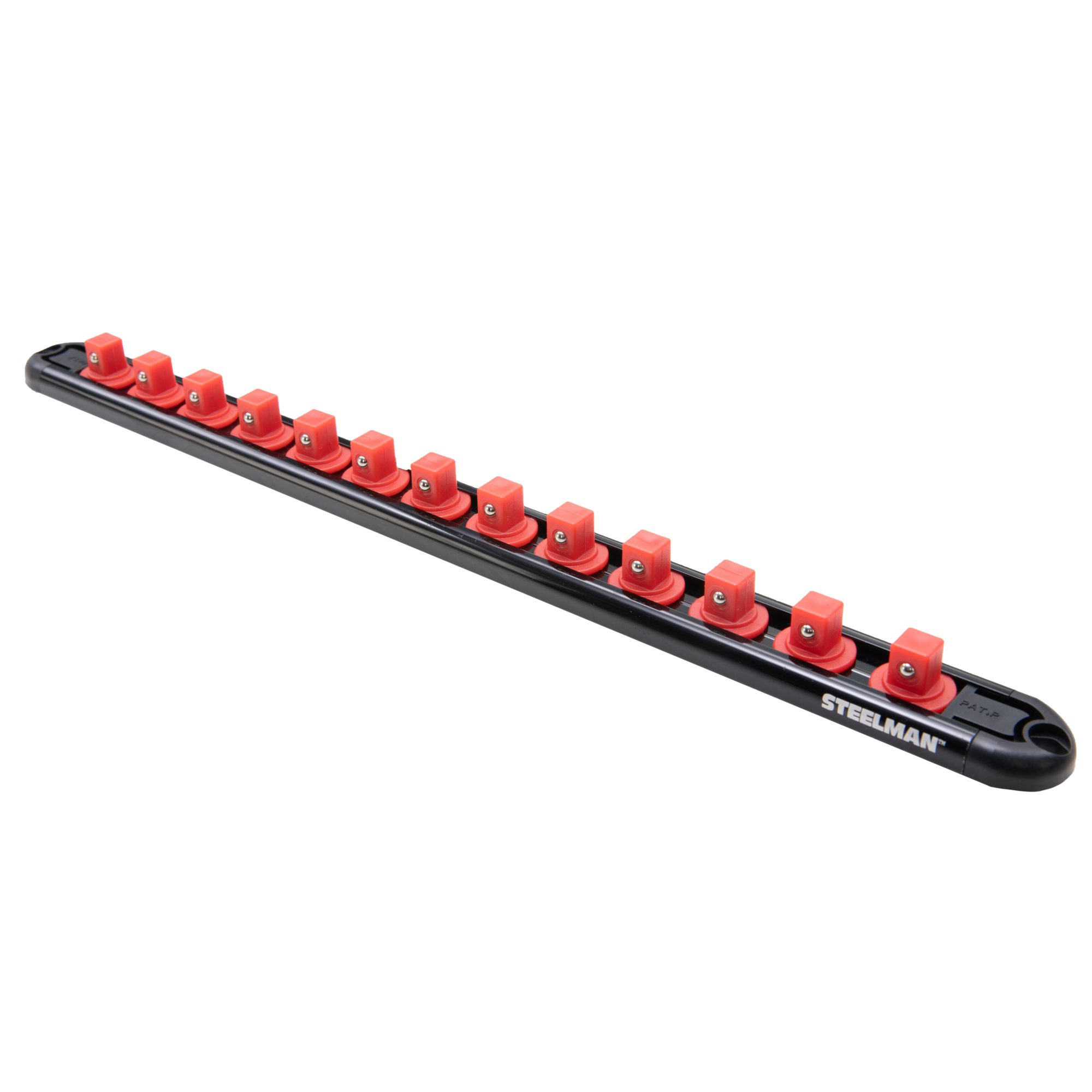STEELMAN 3/8-Inch Drive 13-Piece Aluminum Socket Storage Rail, 14.5-Inch Length, Model# 60729
