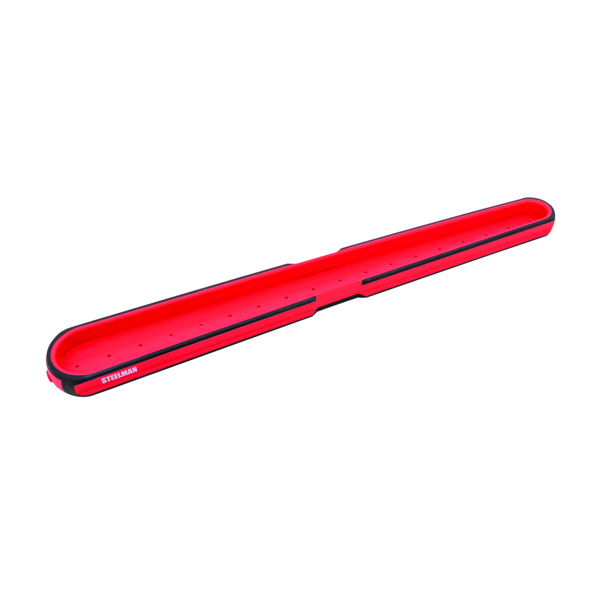 STEELMAN Large 18-Inch Long Magnetic Steel Socket Storage and Parts Accessory Tray, Model# 75106