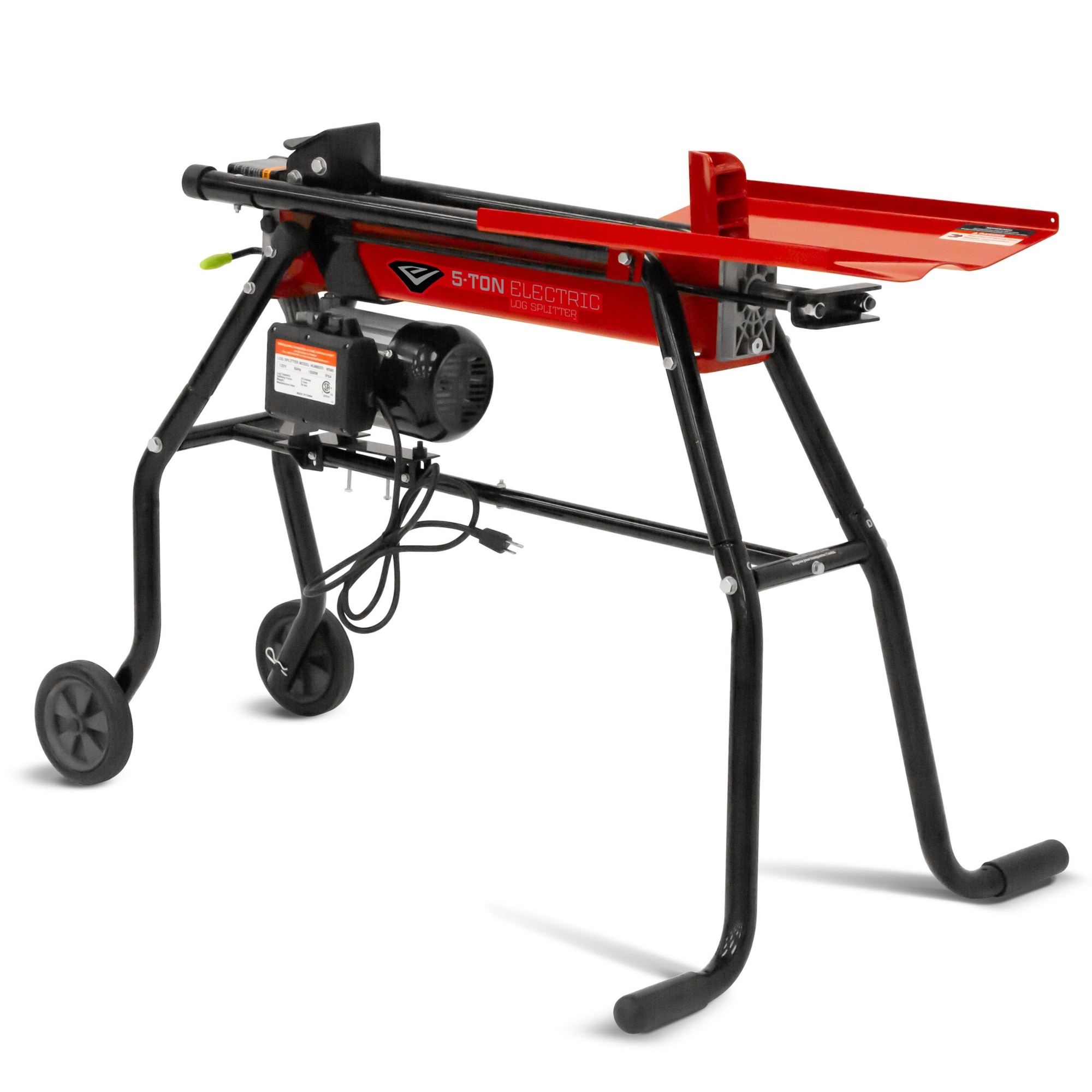 Earthquake® 5-Ton Electric Log Splitter with Stand and Tray, 44099