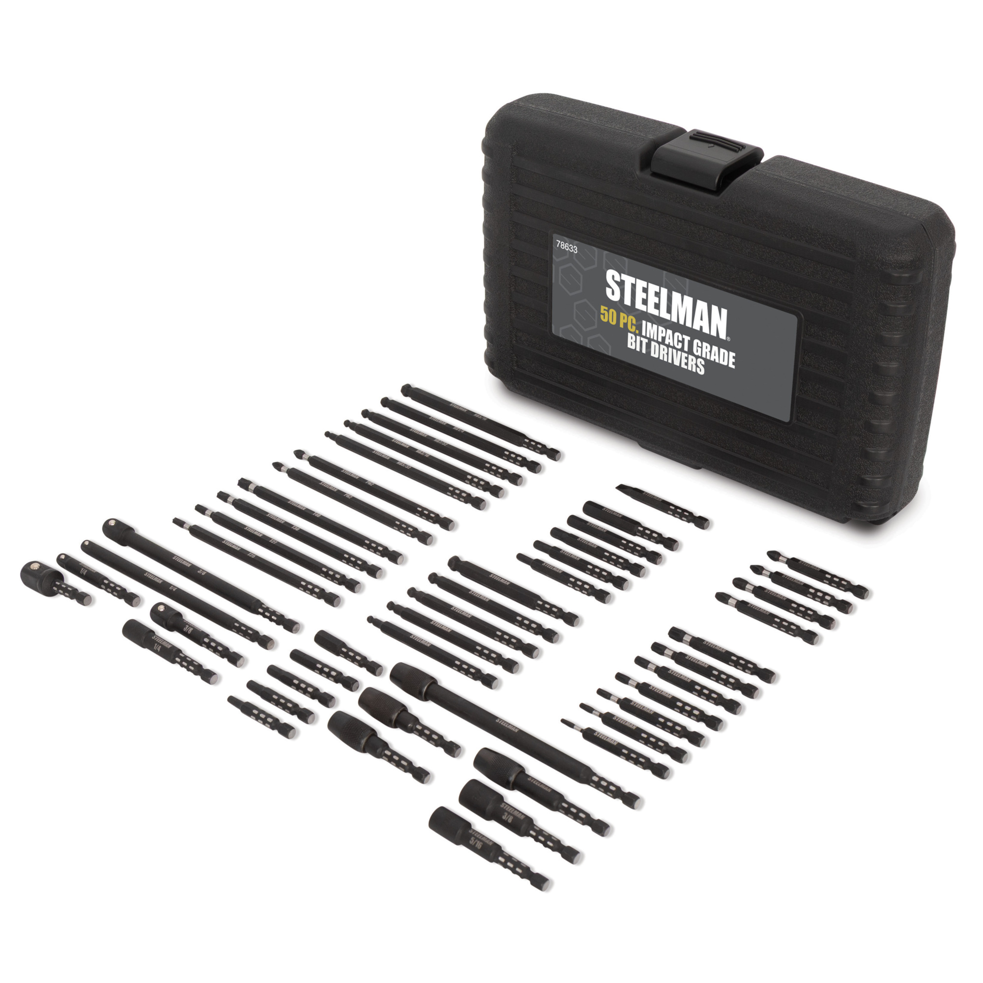 STEELMAN 50-Piece Impact Driver Bit Set, Model# 78633