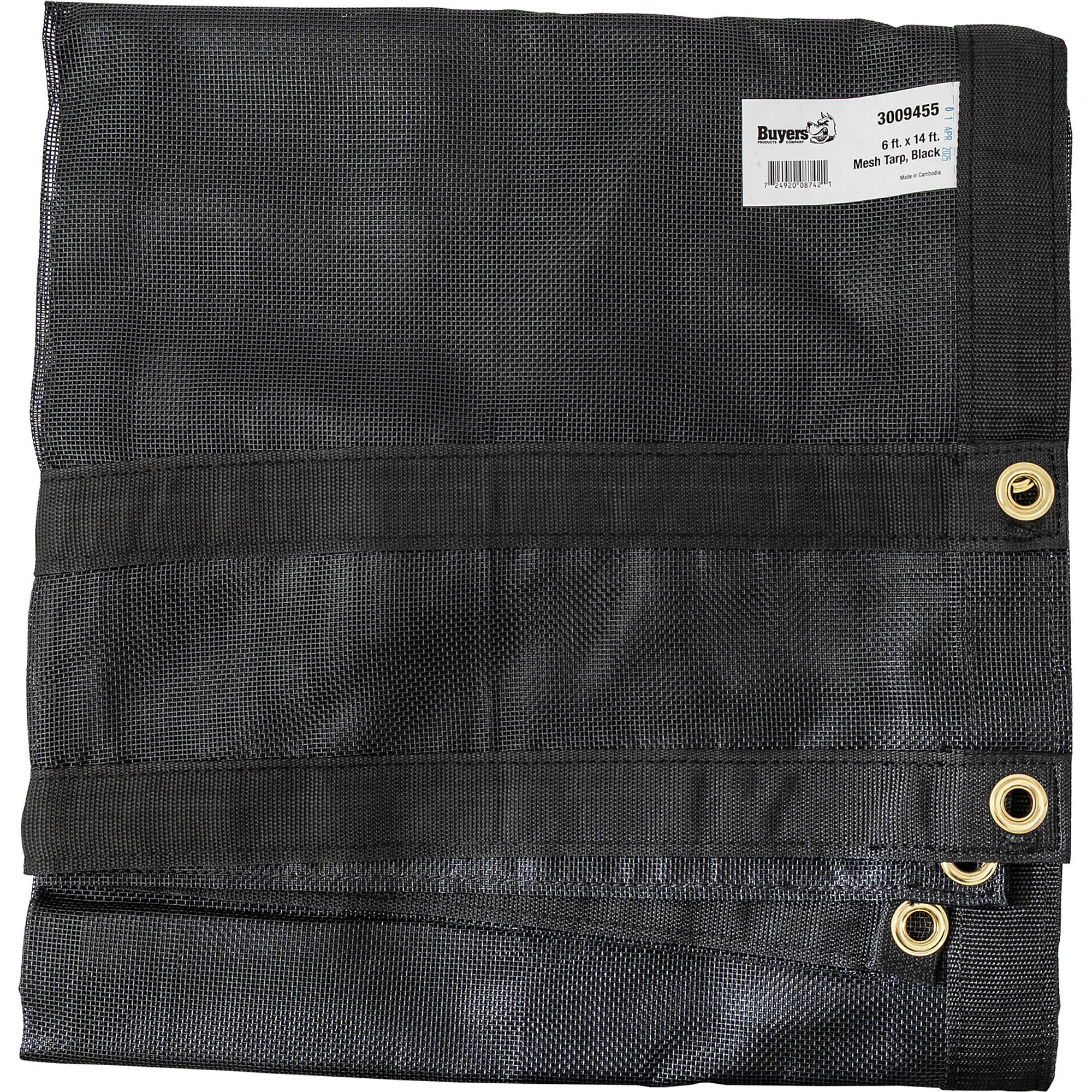 Buyers Products Heavy Duty Black Mesh Tarp 6 x 14 Foot, Model # 3009455