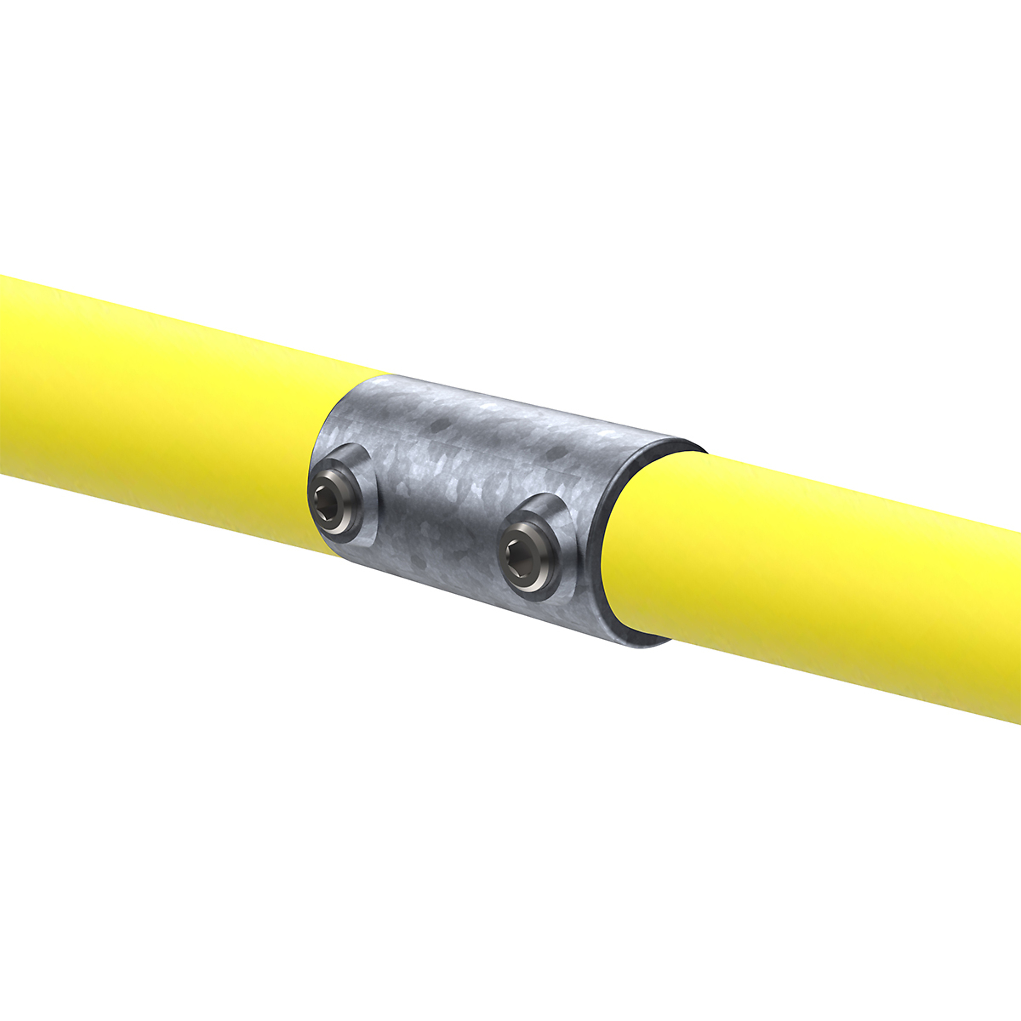 Safety Rail Co. Galvanized Pipe Fitting - Straight Coupling - 1-1/4in - MODEL #150203