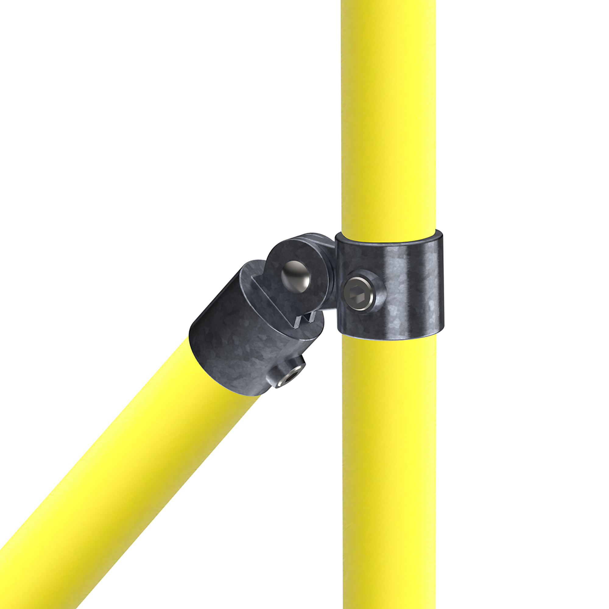 Safety Rail Co. Galvanized Pipe Fitting - Single Swivel Socket - 1-1/4in - MODEL #150222