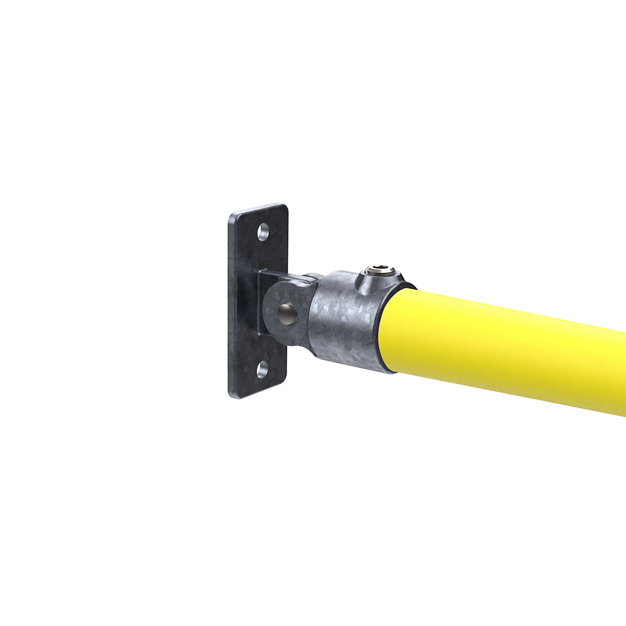 Safety Rail Co. Galvanized Pipe Fitting - Swivel Flange - 1-1/4in - MODEL #150231